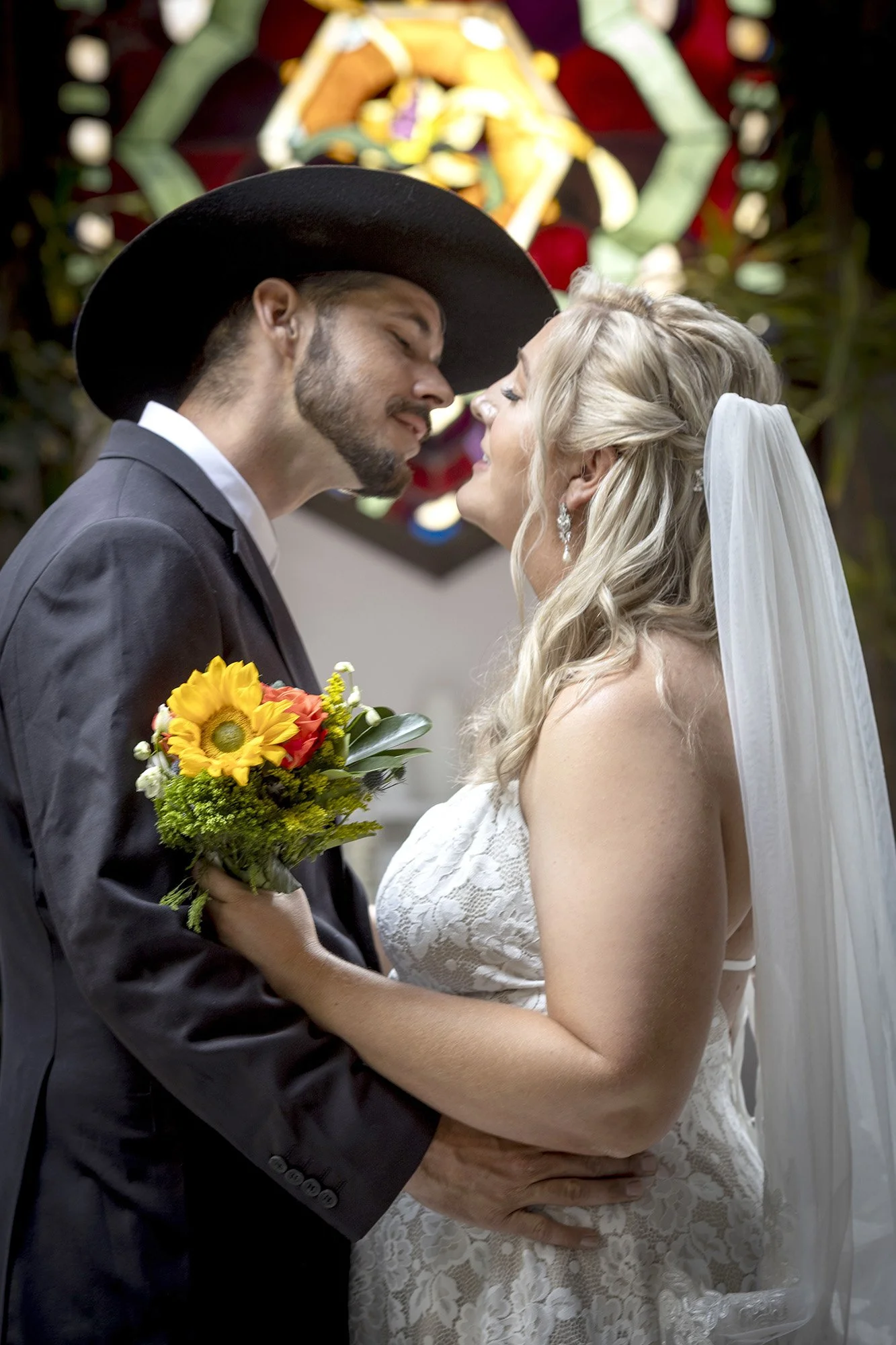 Coalesce Bookstore Garden Chapel wedding ceremony in Morro Bay California