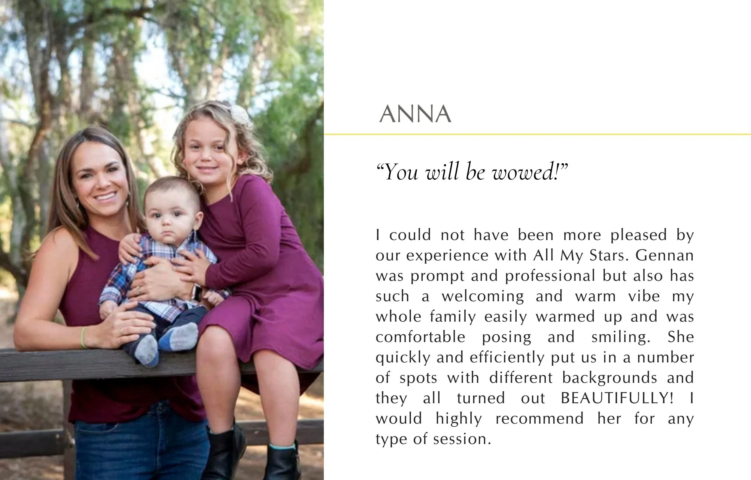 “You will be wowed!”