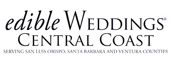 Logo for edible Weddings Central Coast, serving San Luis Obispo, Santa Barbara, and Ventura Counties.