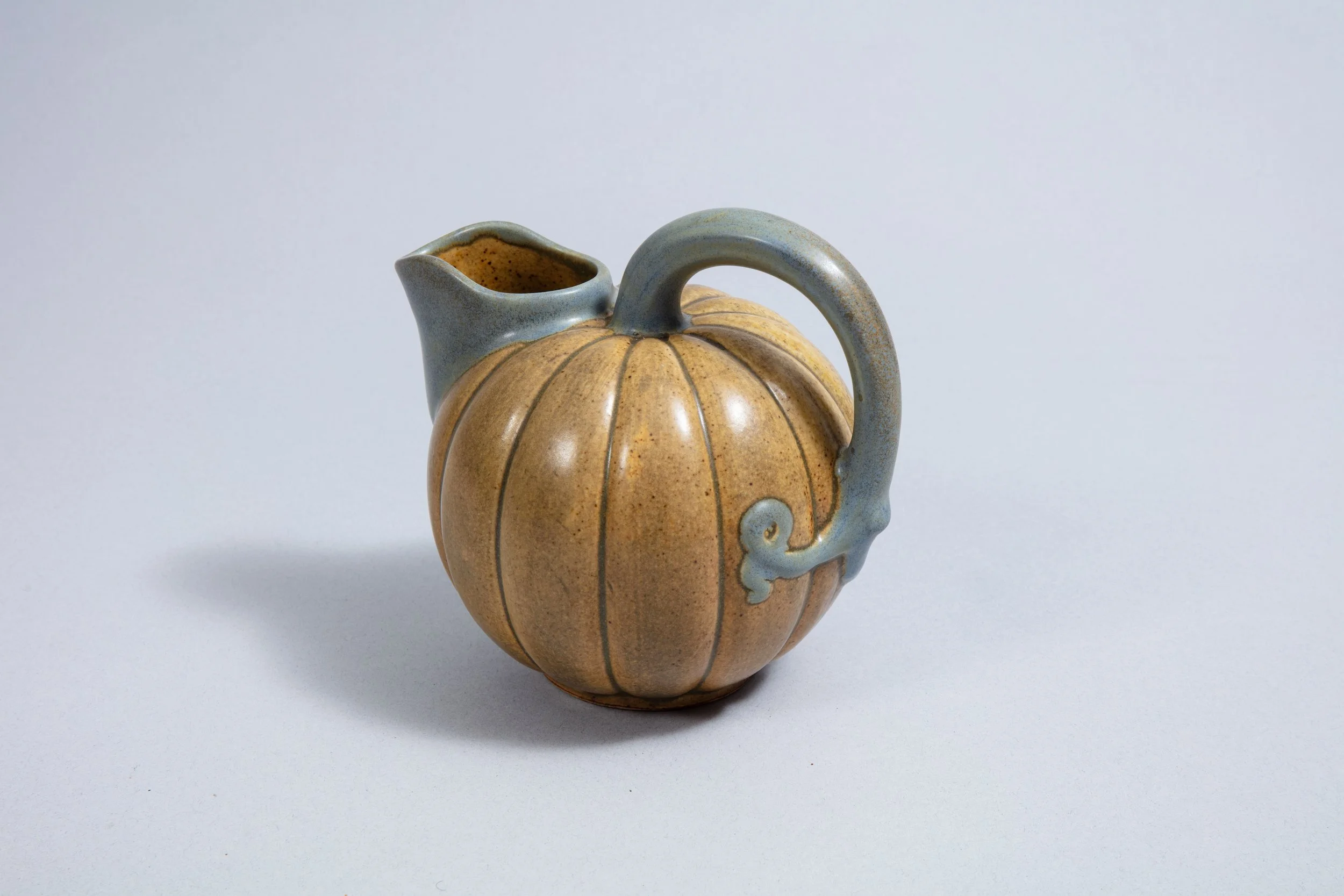 Pumpkin-shaped jug, circa 1940