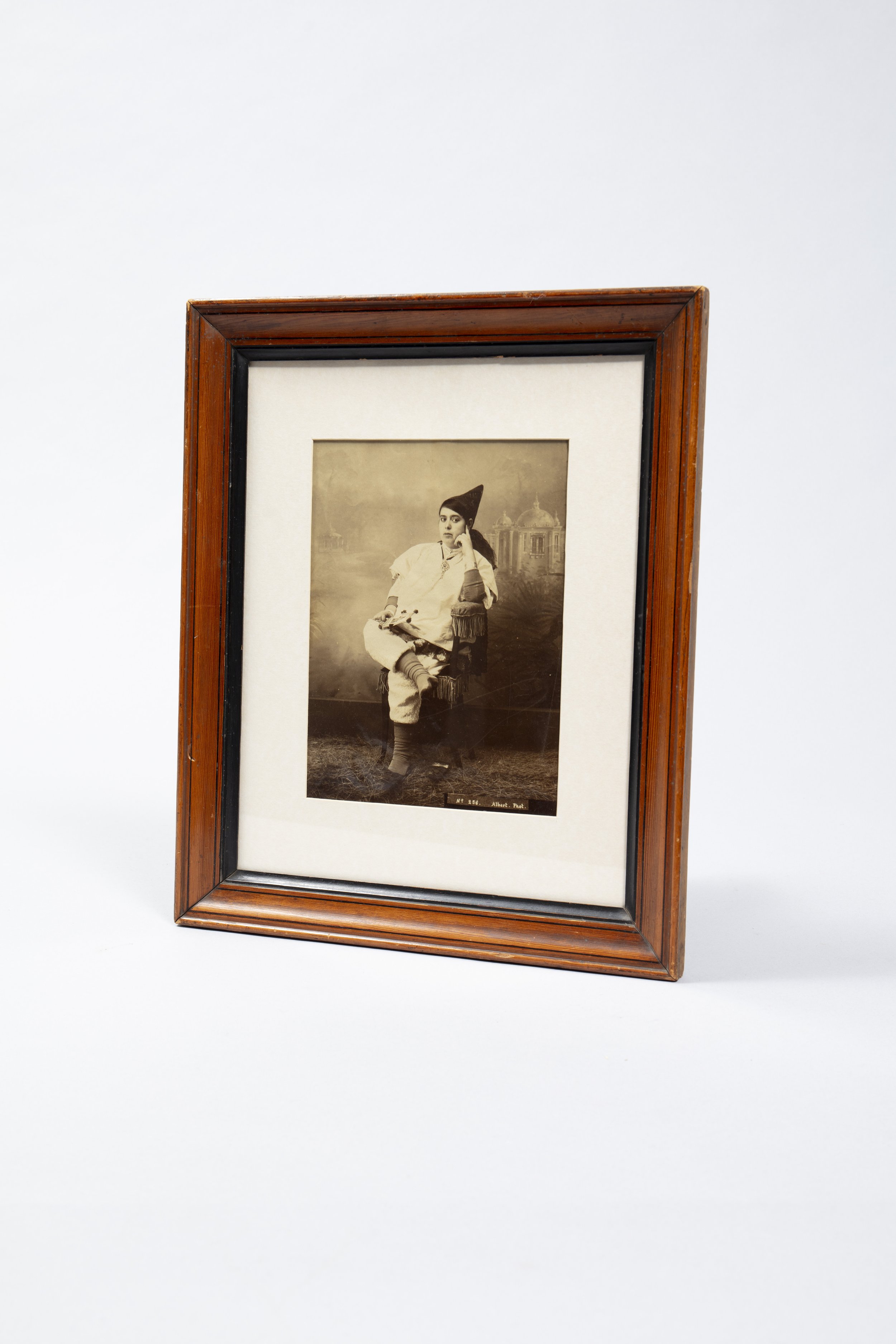 Framed photograph of a Jewish woman photographed in North Africa.