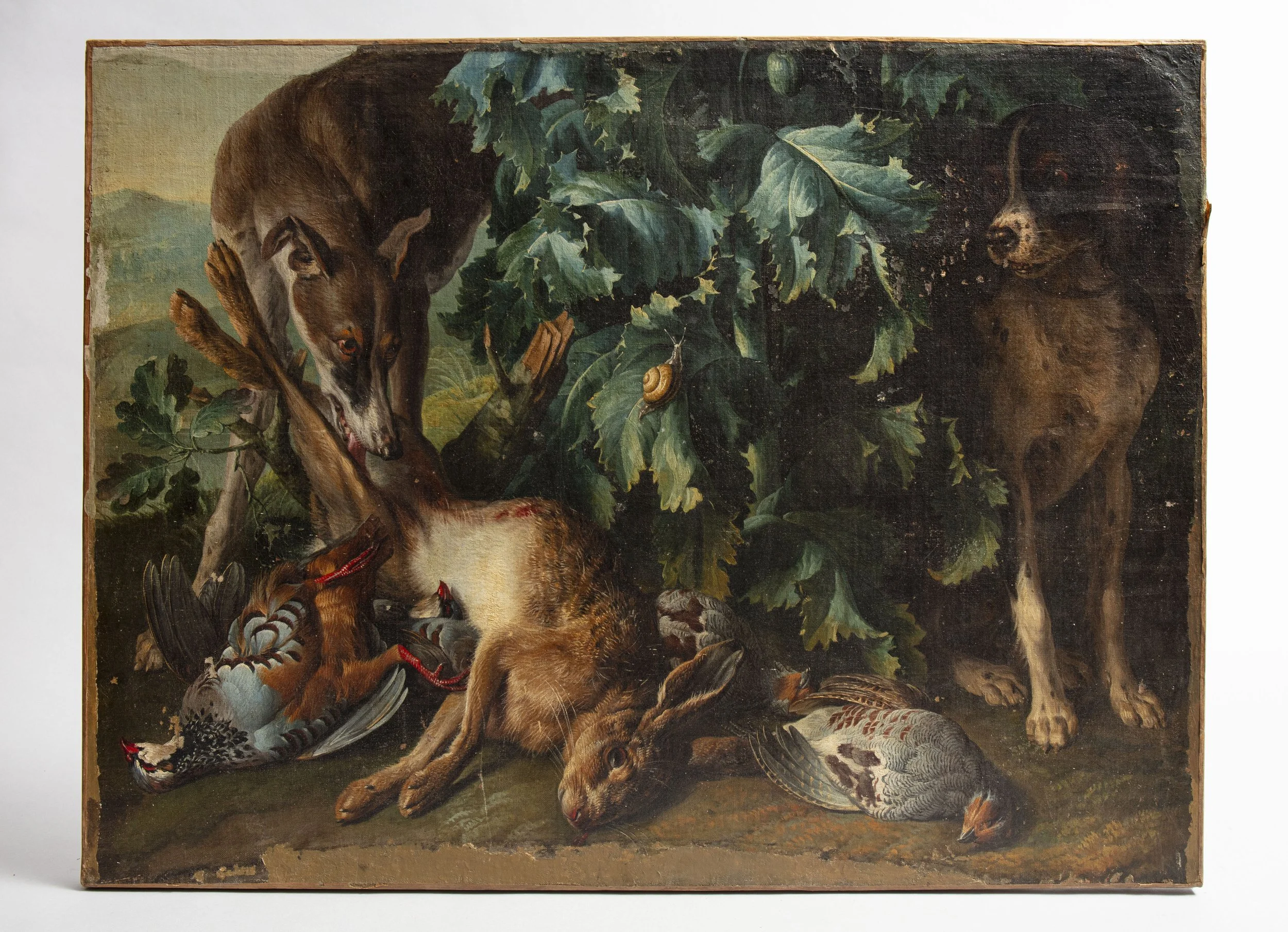 Oil on canvas around 1900.