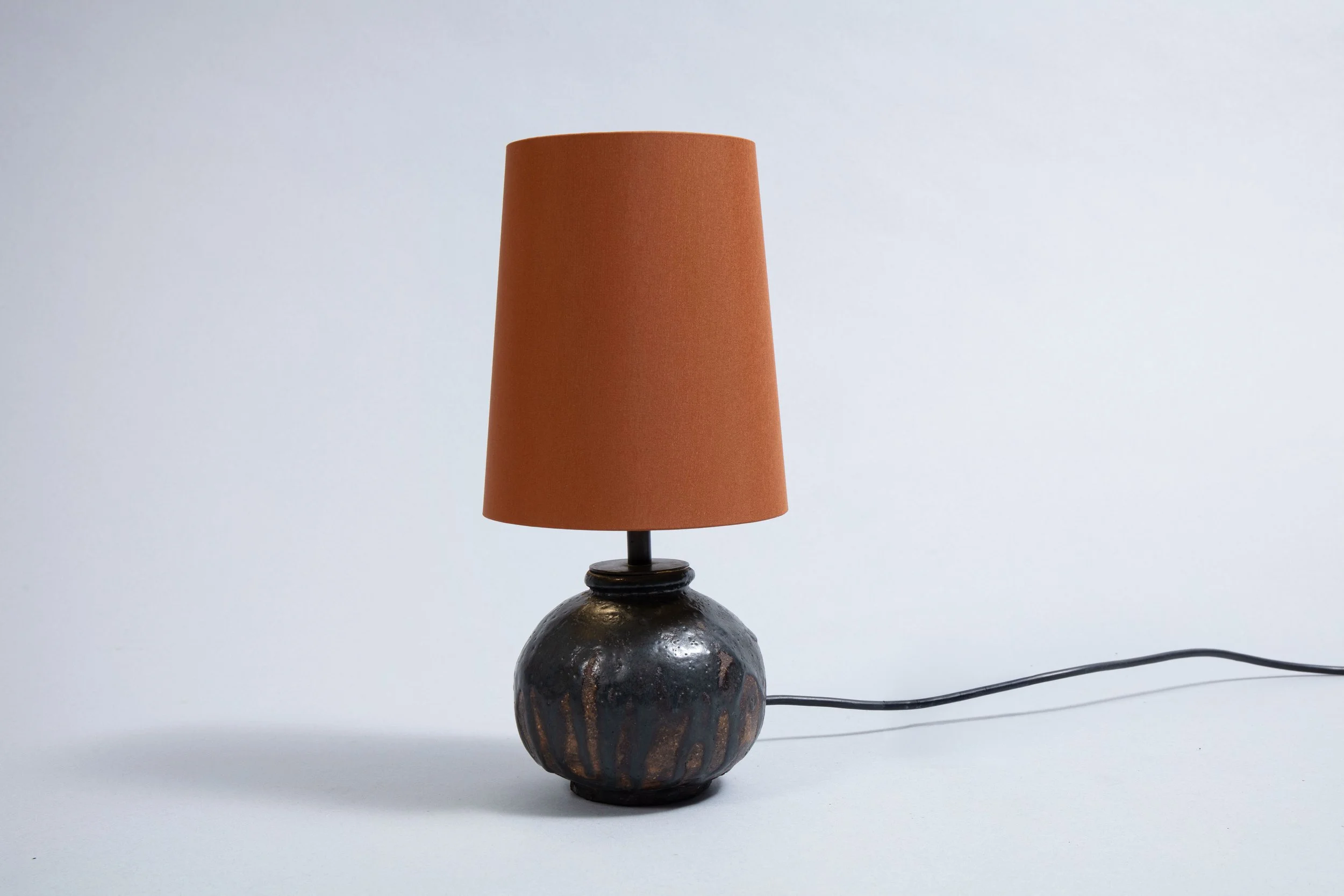 60s lamp made of clay.