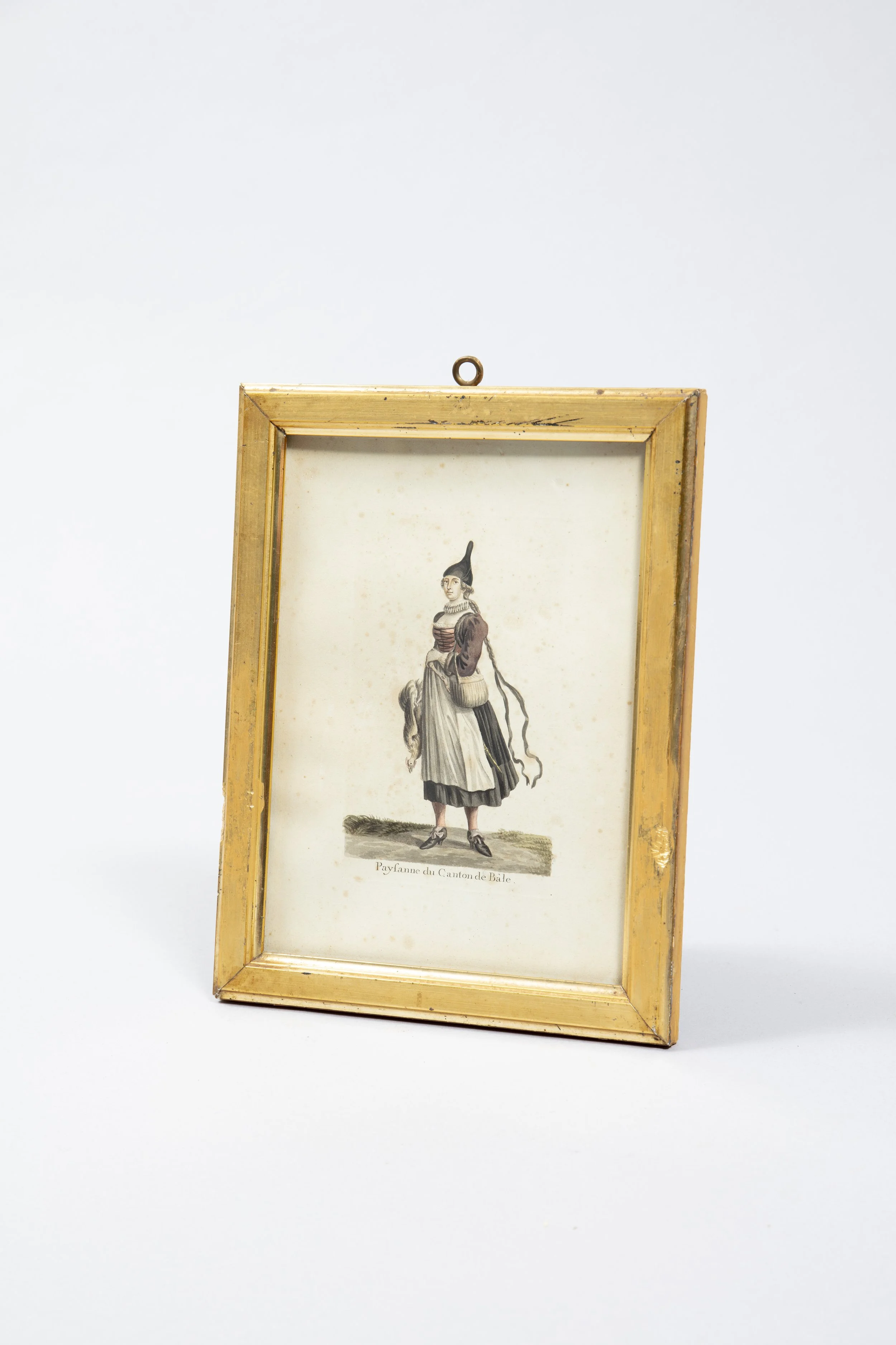 Lithograph depicting a farmer from the canton of Basel.