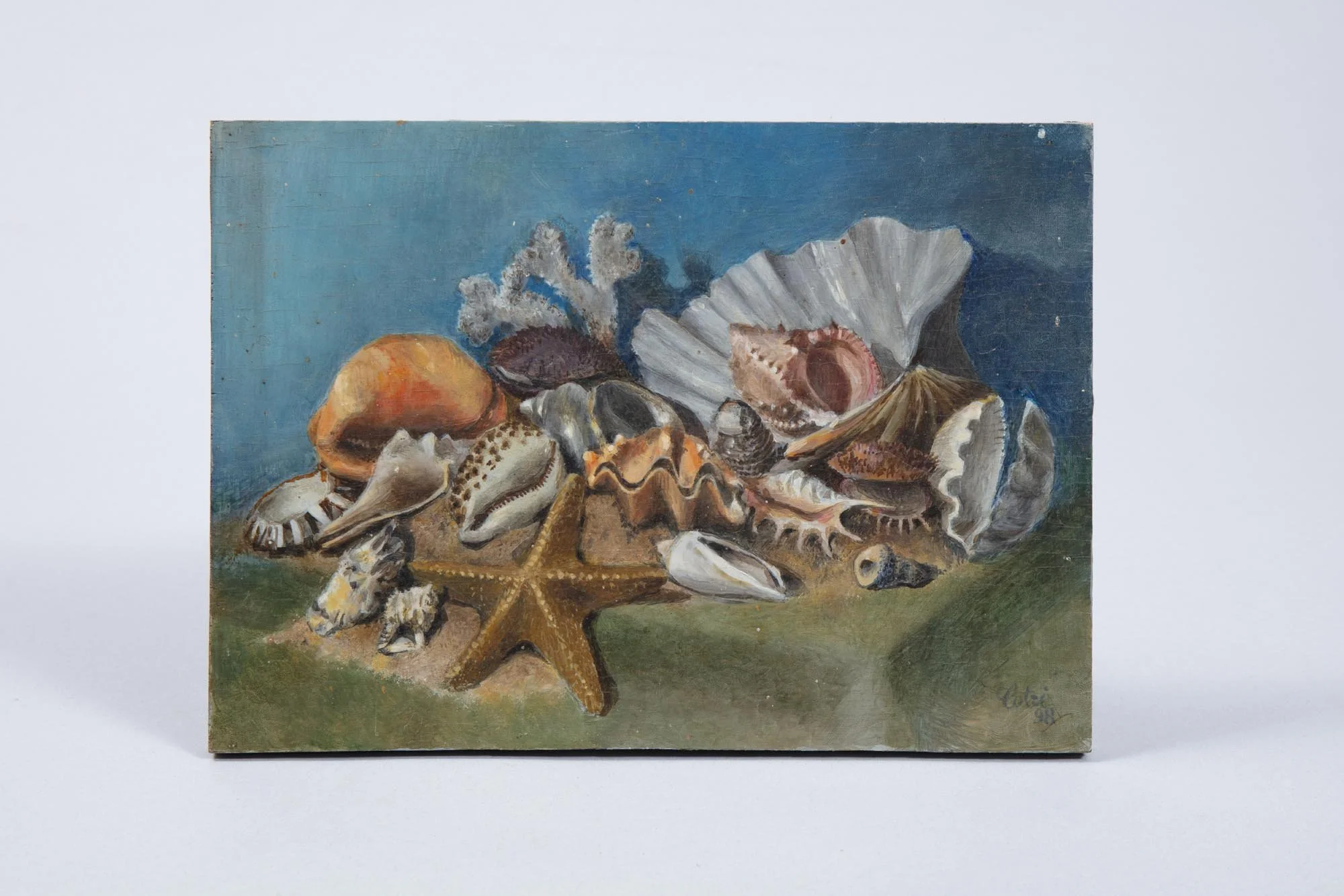 Oil painting on wood