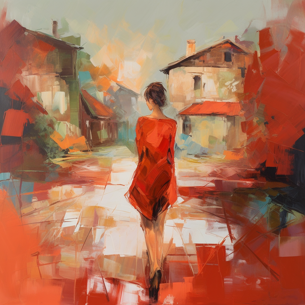 lizscherer_small_town_woman_in_red_and_orange_tones_artwork_loo_8efdb4ac-1c03-4876-bf4f-a2a5adcb81c0.png