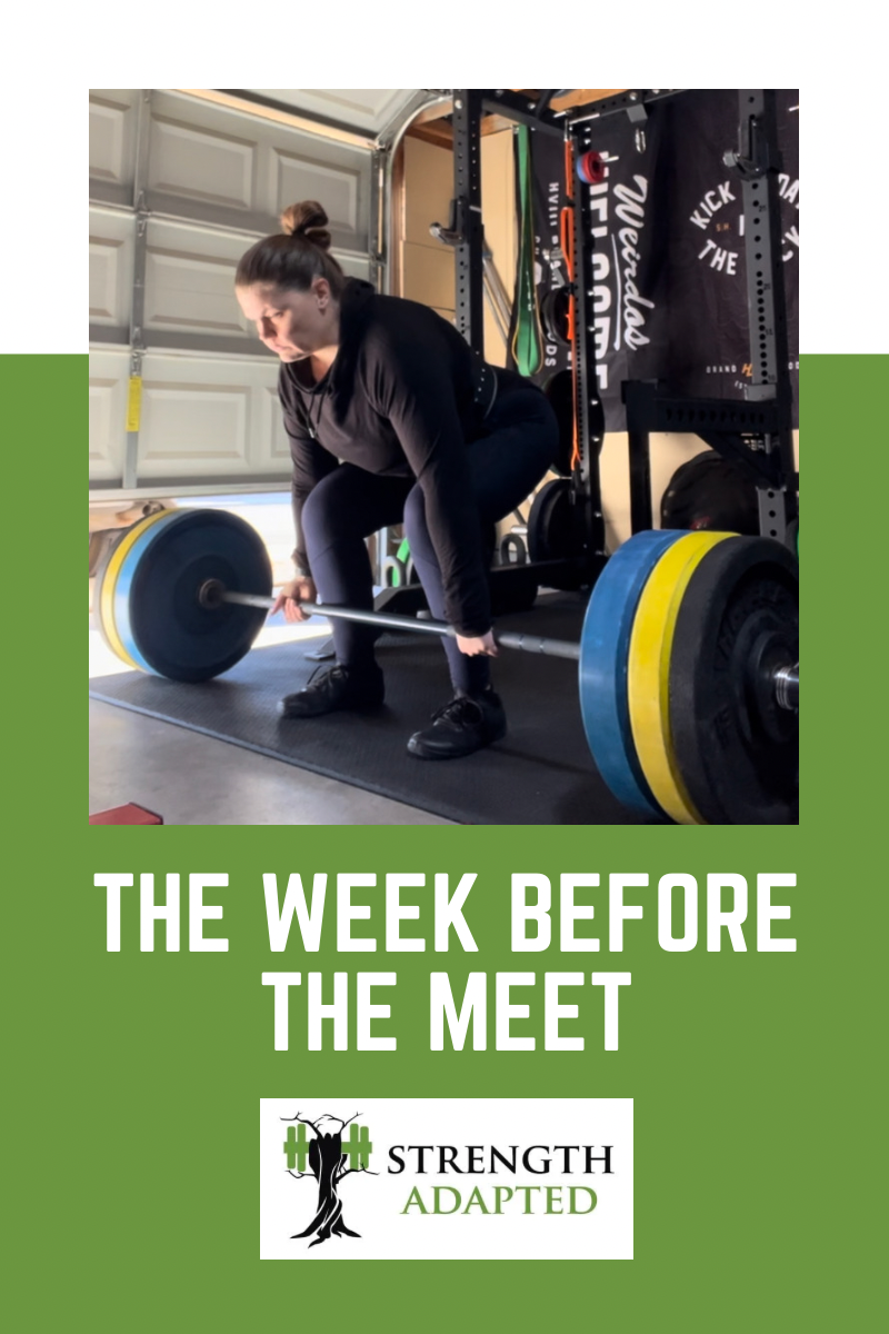 The Week Before the Meet