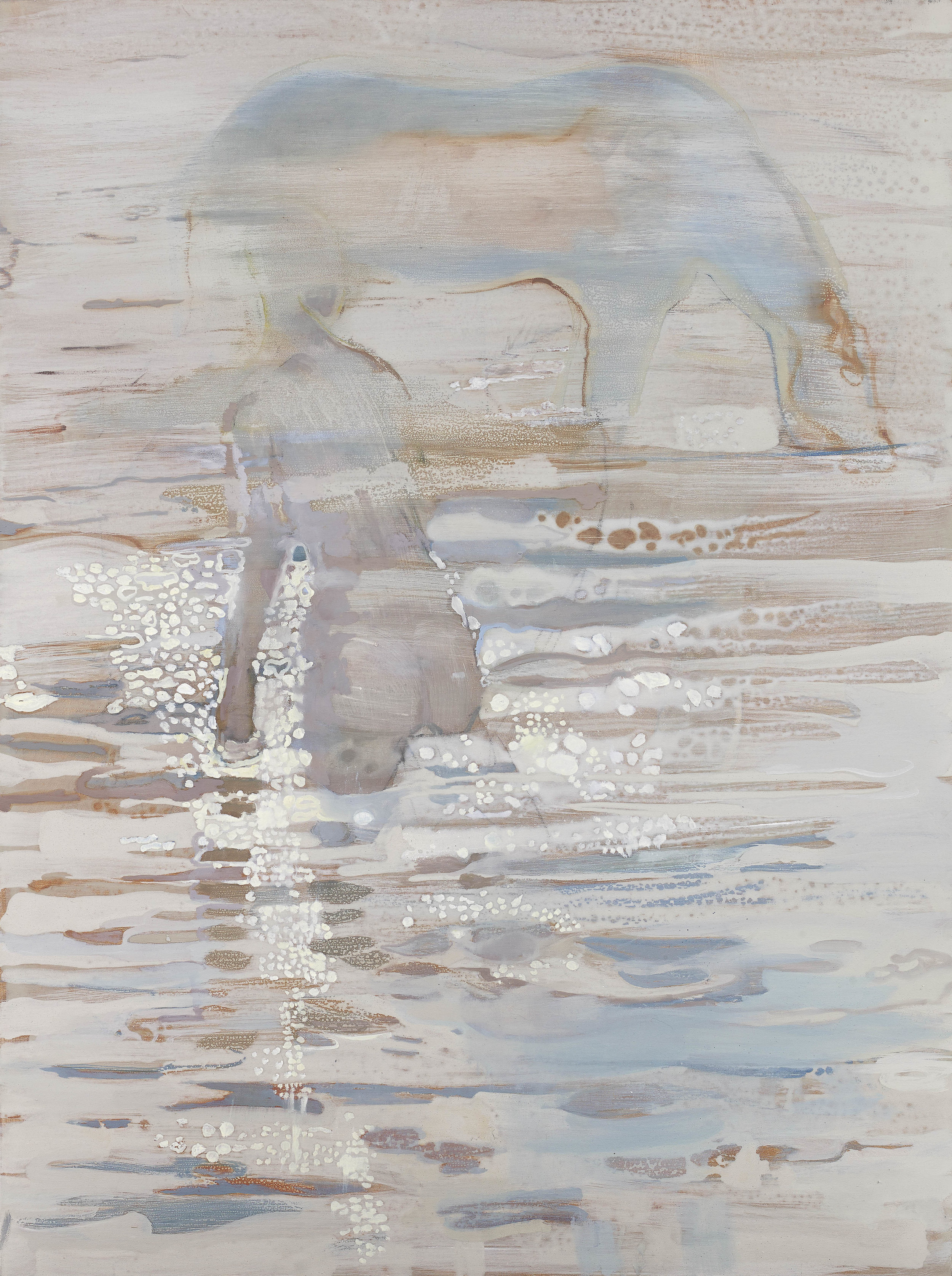 'Sunrise Swim' Oil on Linen 121 x 91 cms