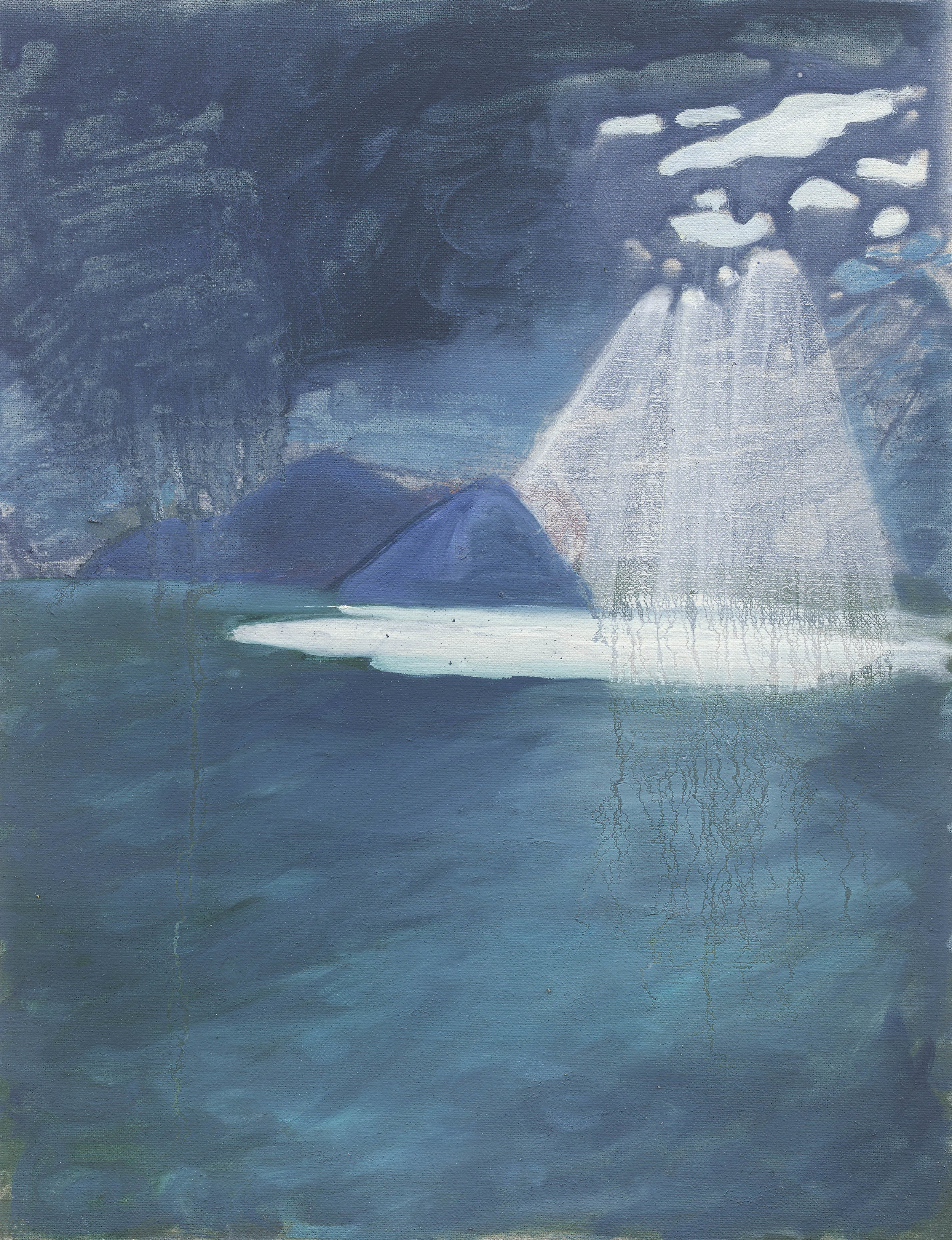 'The Shaft of Light' Oil on Linen 15½ x 11¾ ins 40 x 30 cms