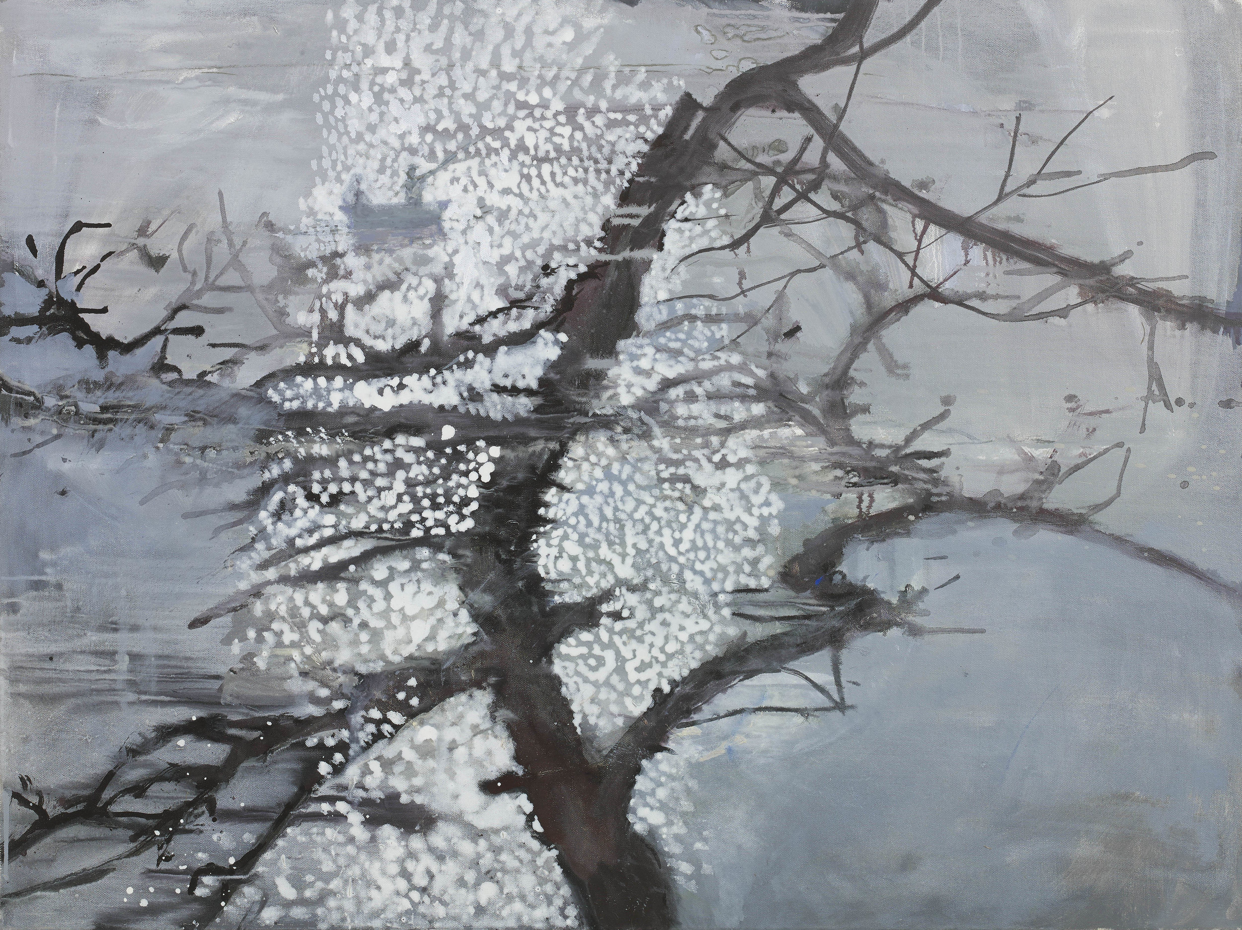 Tarkovsky's Tree oil on linen 35¾ x 47¾ ins