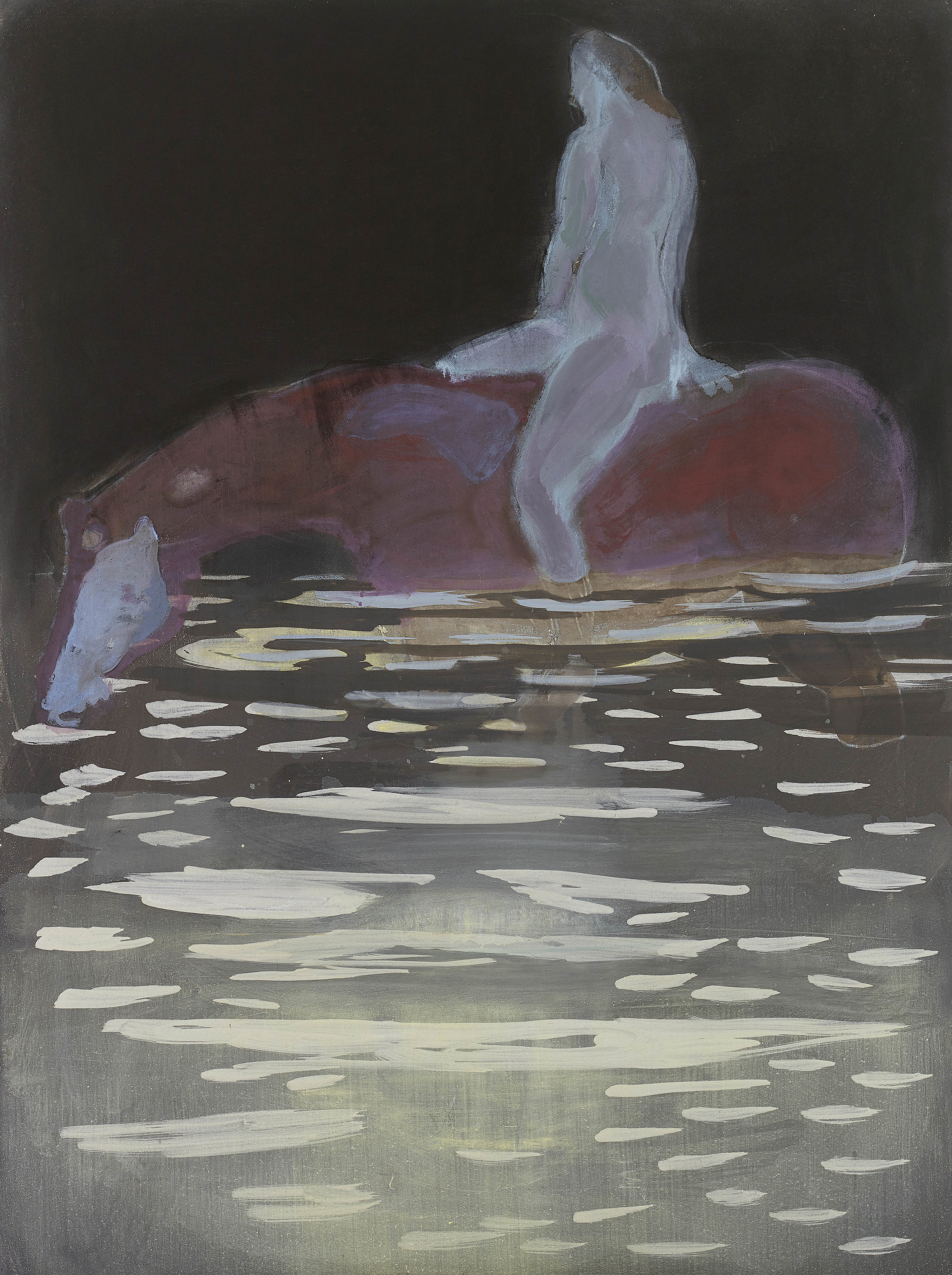 'Night Swim' oil on linen 121 x 91 cms