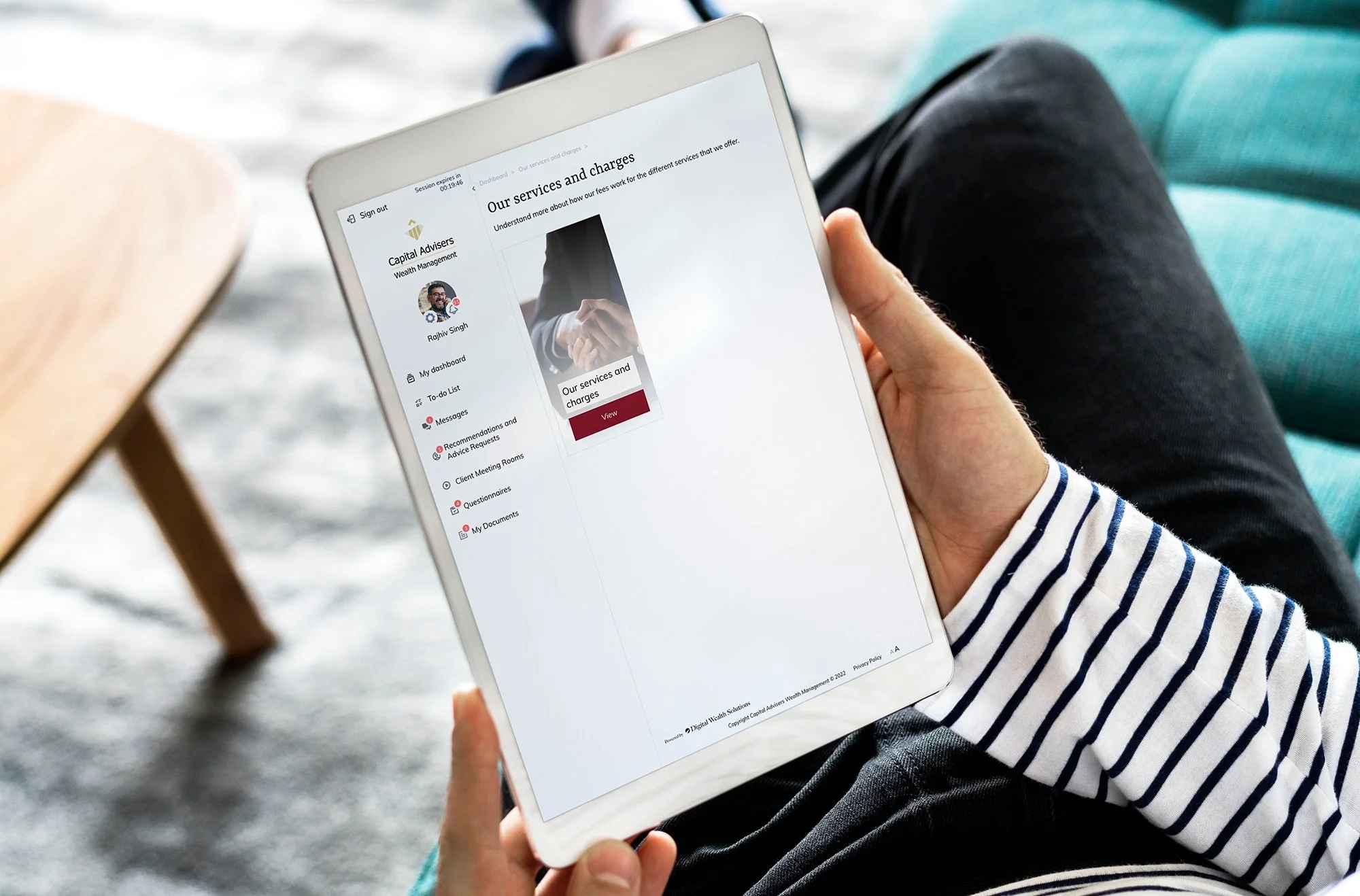 Financial service summary of advice firm for their clients