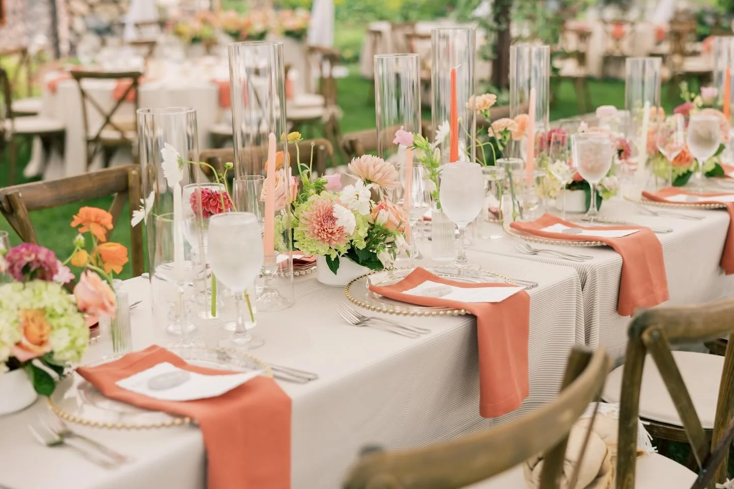 Juicy color palette + tented wedding at the lake + sweetest couple = dream wedding vibes 🍊🍉🍑🍋🌿

Photos: @rachelgraffphoto 
Planning: @truenorthweddingsduluth 
Catering: @damicohospitality