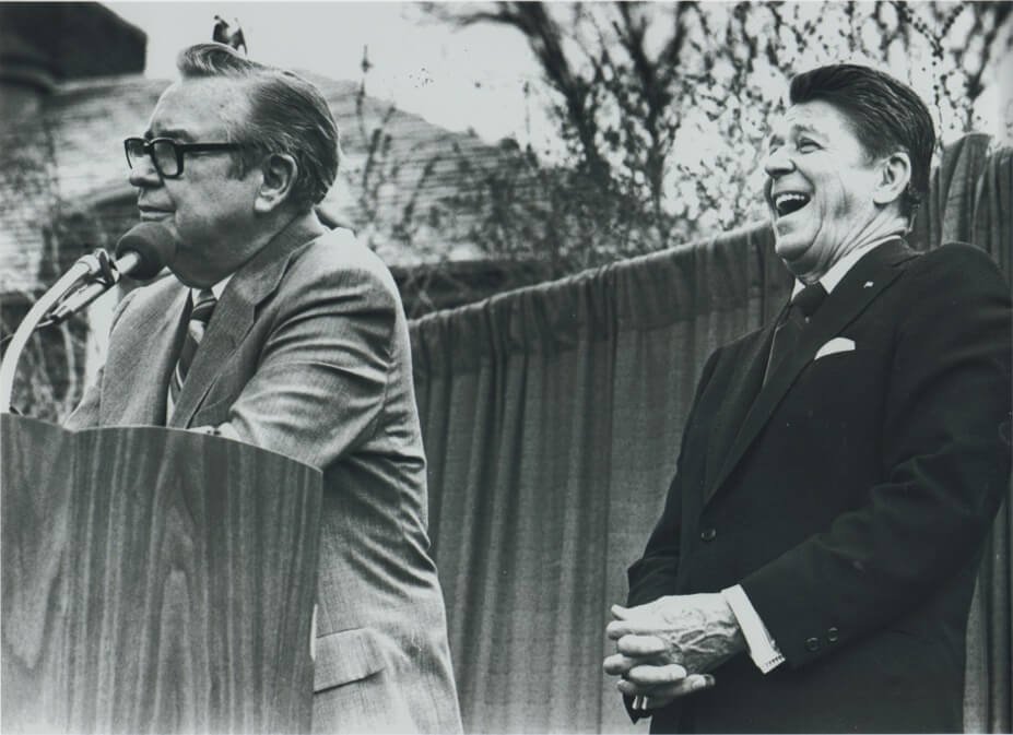  Another visitor included then Governor Ronald Reagan in 1980. Ohio Governor James Rhodes and then Governor Governor Reagan held a press conference in the Heritage Garden.&nbsp; 