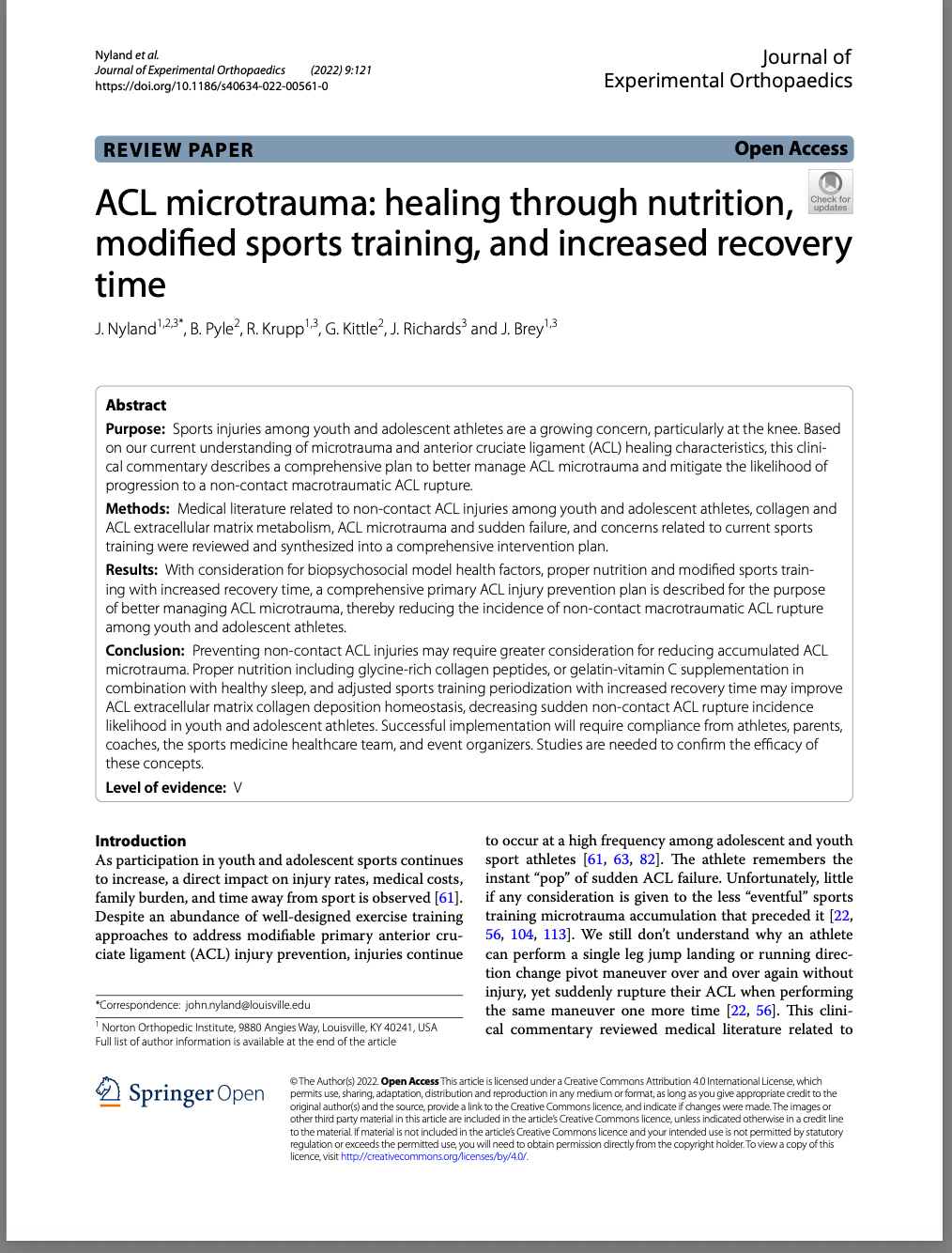 ACL Nutrition