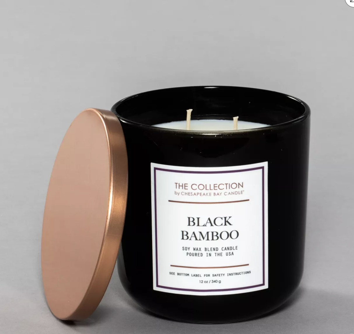 Black Bamboo Candle
