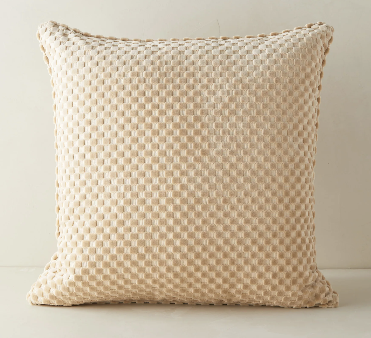 Hi-Lo Checker Velvet Pillow