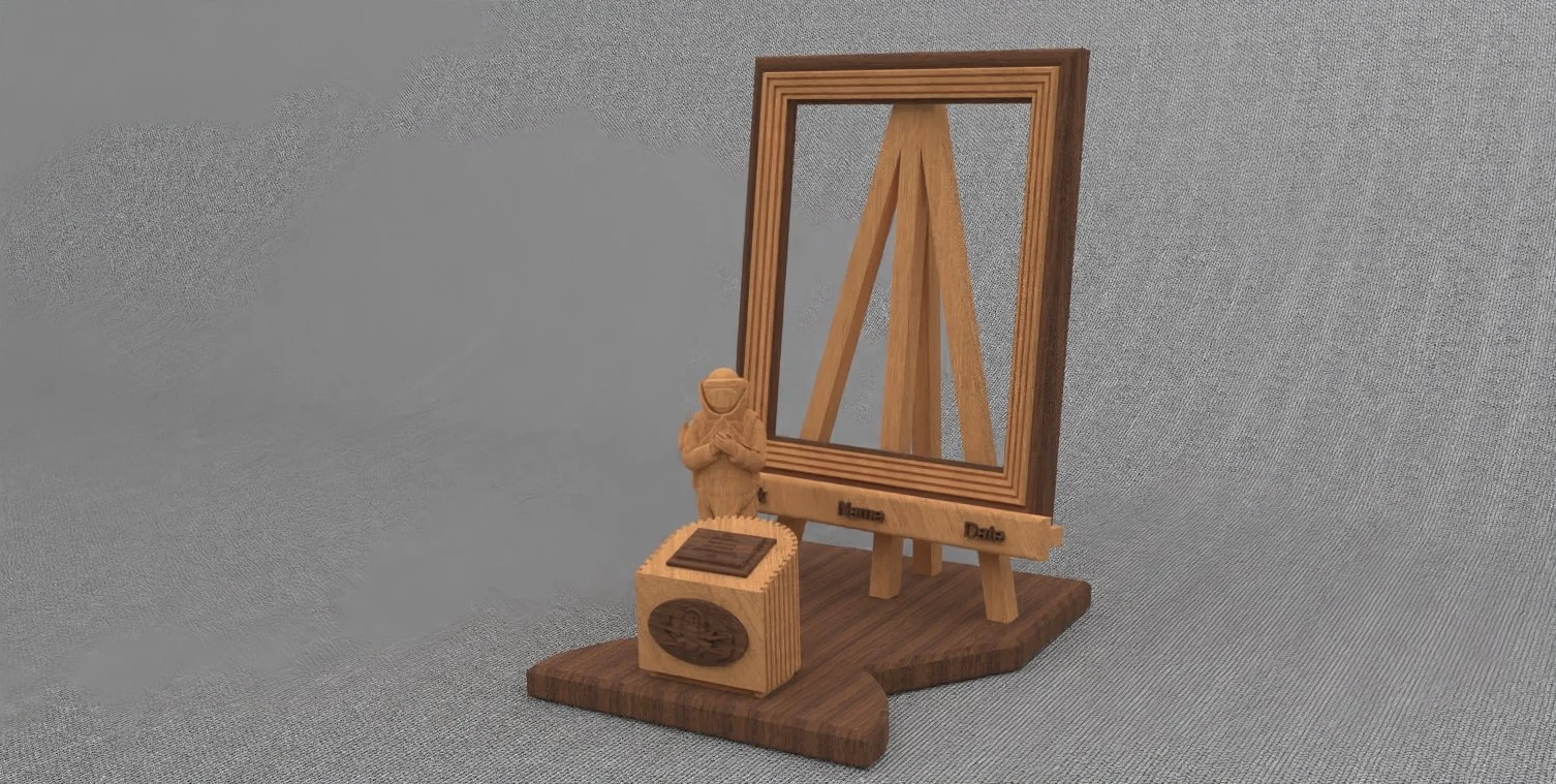 EOD Memorial Display with 8x10 Picture Frame