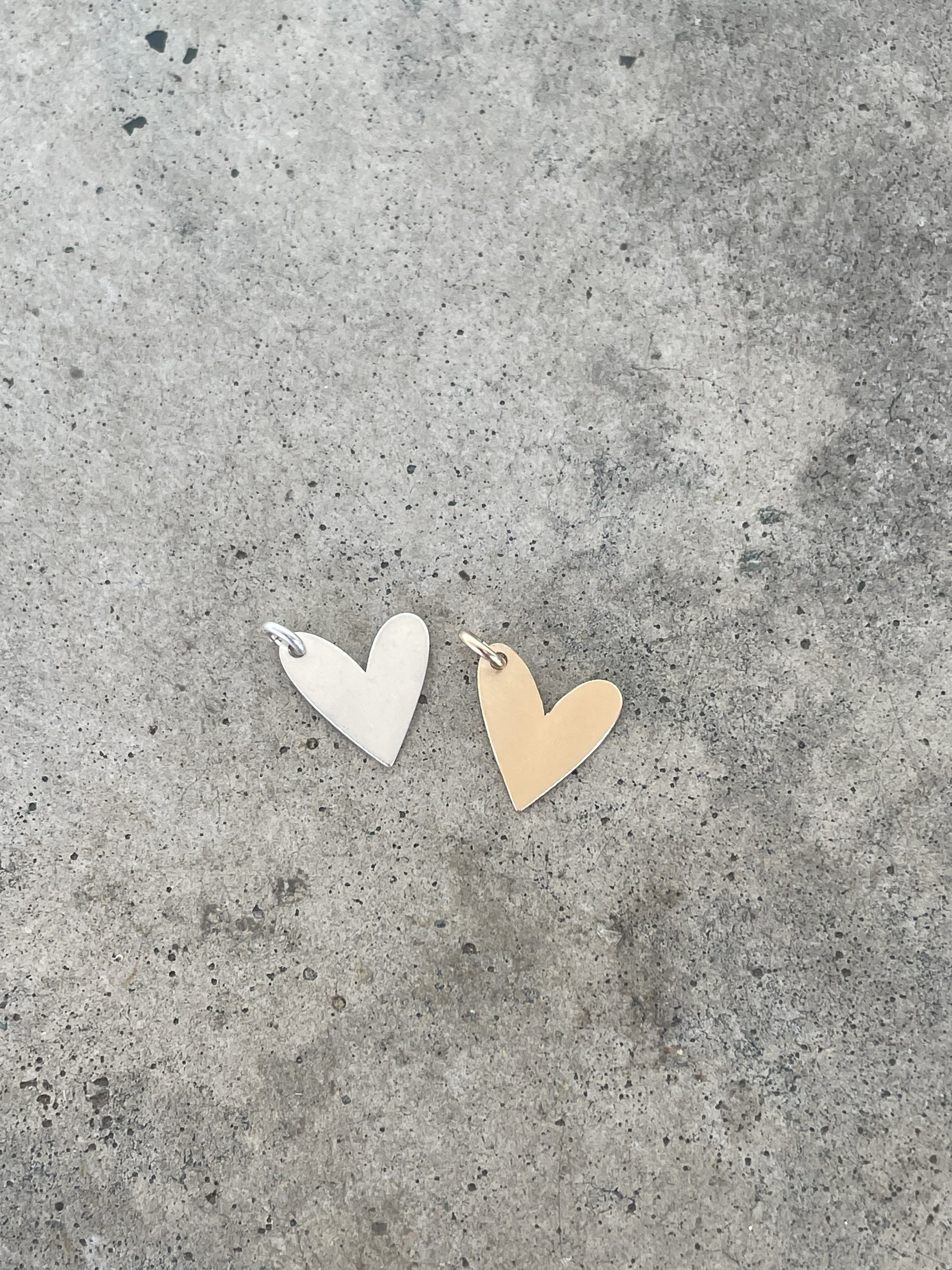 Asymmetrical Heart Charm