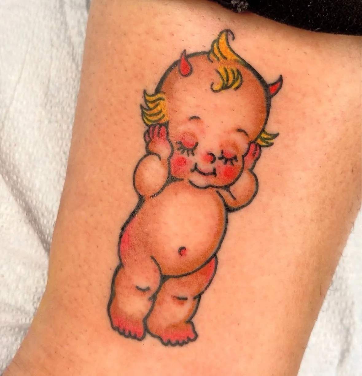 two kewpies by @mathewscotttattooer