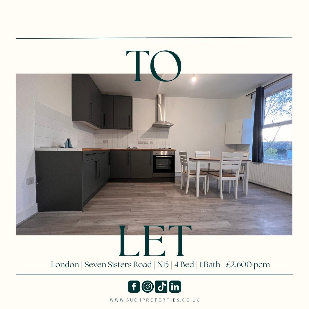 Welcome to our latest property listing! This stunning four-bedroom flat is now available for rent. The flat boasts a large bathroom, one bedroom on the first floor, and a fully fitted open plan kitchen and living area. On the top floor, there are thr