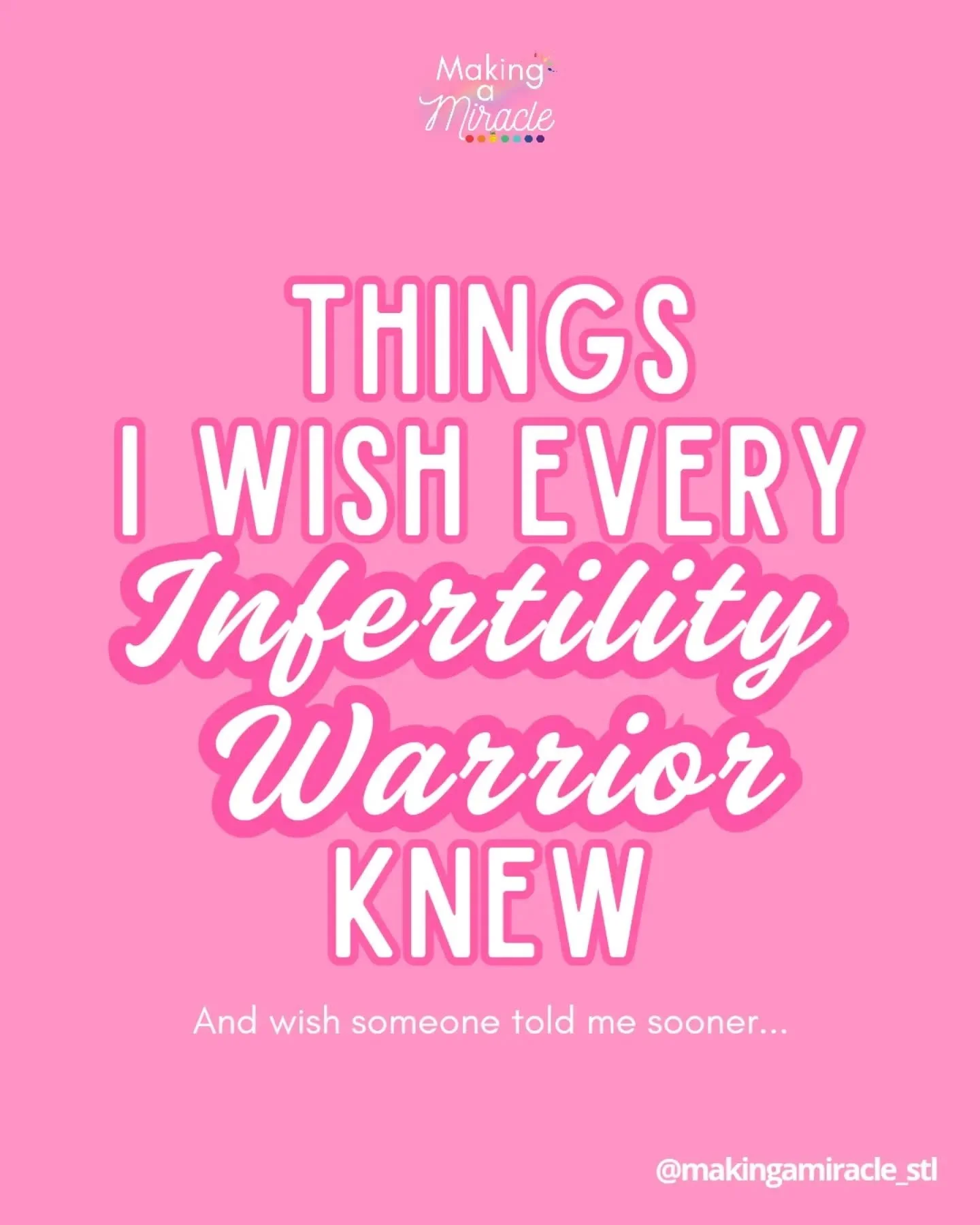 I wish I could go back to the beginning of my infertility journey and sit beside the version of me who was scared, overwhelmed, exhausted and trying so hard to be &ldquo;strong.&rdquo;

I would tell her:

You don't have to be positive every day.
You 