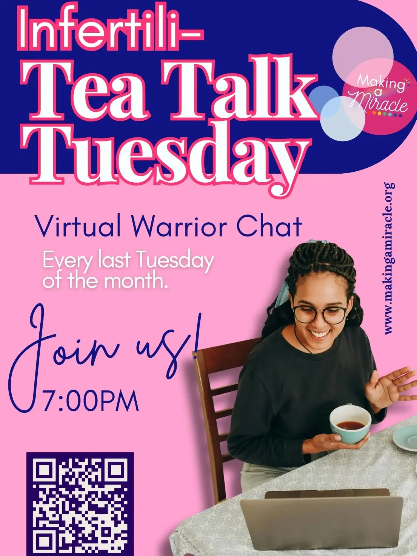 It&rsquo;s TEA TIME!

Tea talk Tuesday is TONIGHT at 7:00!

We are making some changes!
Effective this month we are changing the time to 7:00! 

Next month we will transition to having theme based sessions, with guest speakers joining us for some of 