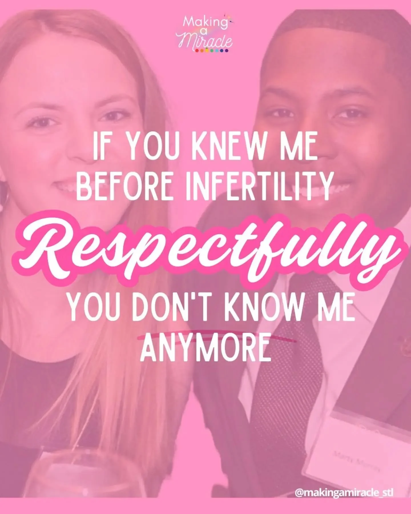 If you knew me before infertility, I promise you don't know the same woman today.

And whew, sometimes I don't even recognize her myself.

I used to be a lot more carefree. I didn't think twice about pregnancy announcements. I thought having a baby w