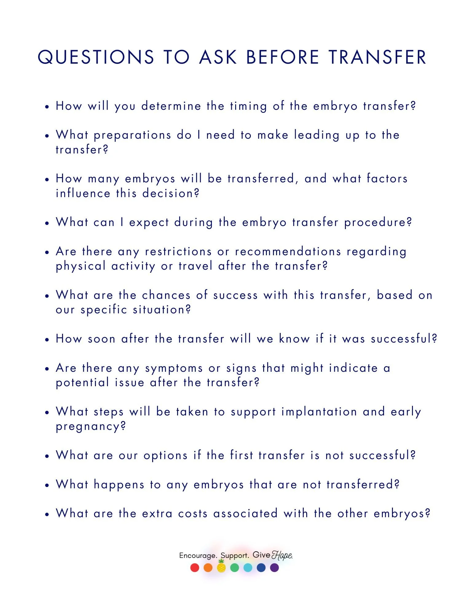 Q2A: Before Transfer