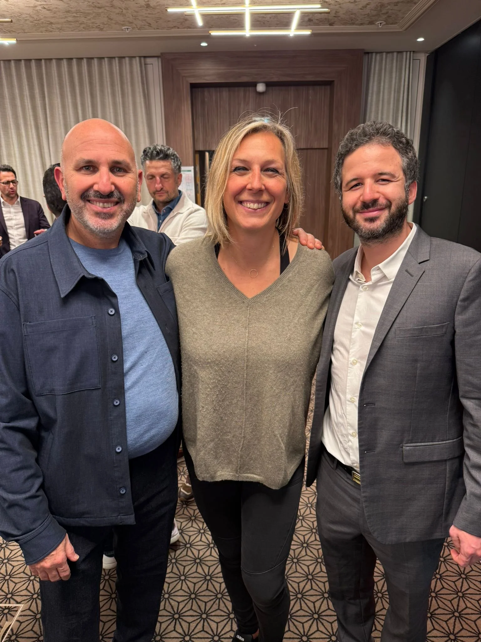 Serge Zagury, Carole Leconte et Mickael Aboulker, nouveau président d'Alpha Oméga Paris