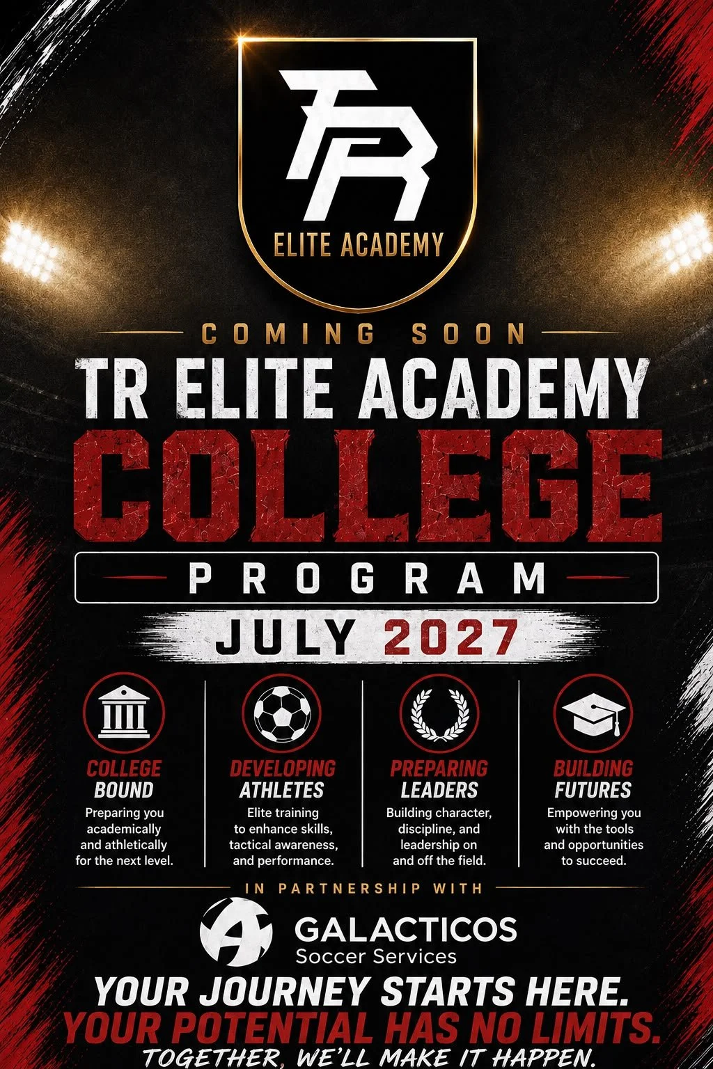 Galacticos Soccer Services Major UK partner TRElite's full-time football and education academy is coming soon
