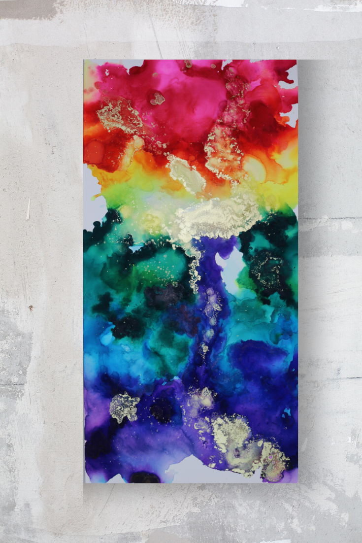 Painting Alcohol Ink on Canvas vs. yupo paper - 5 ways to make paint flow  seamlessly — Jenna Webb Art - How to sell art online tips and marketing  strategies