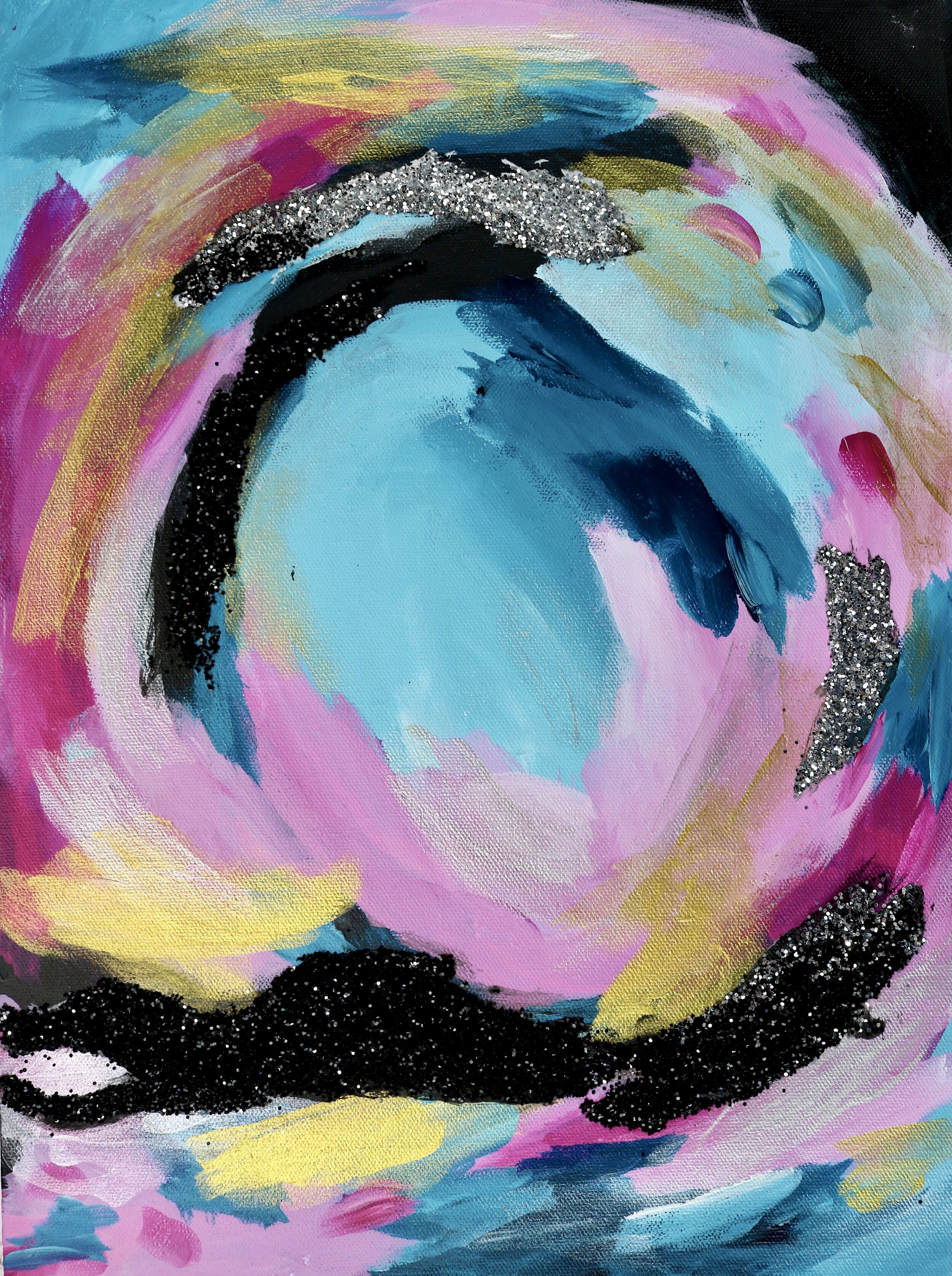 "Calm Confidence" Abstract Painting - Mixed Media