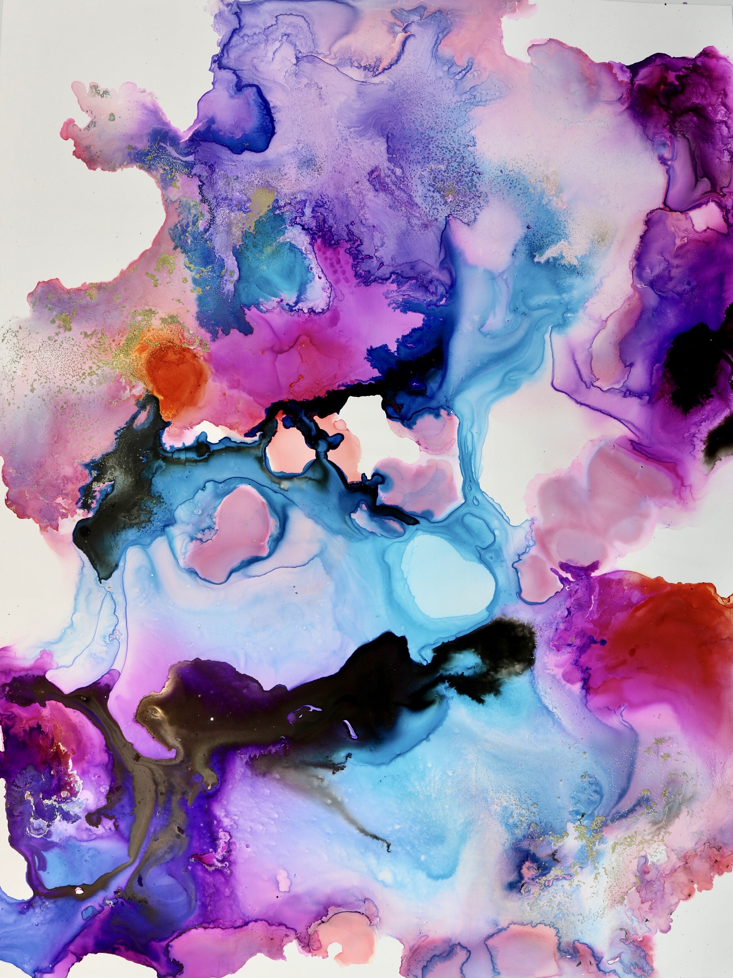 "She is Vision" - Abstract Painting - Mixed Media