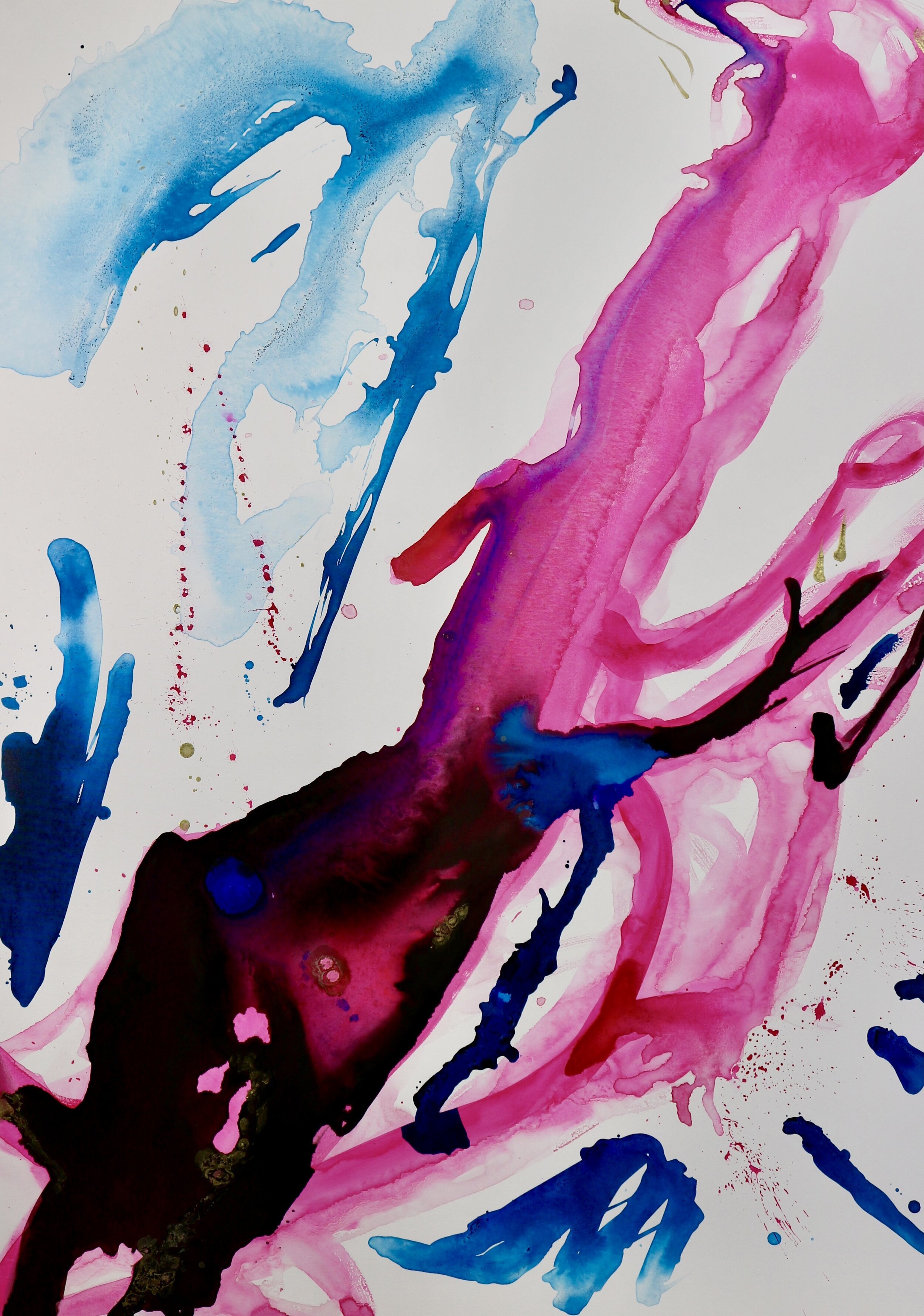 "She is Intuition" - Abstract Painting - Mixed Media