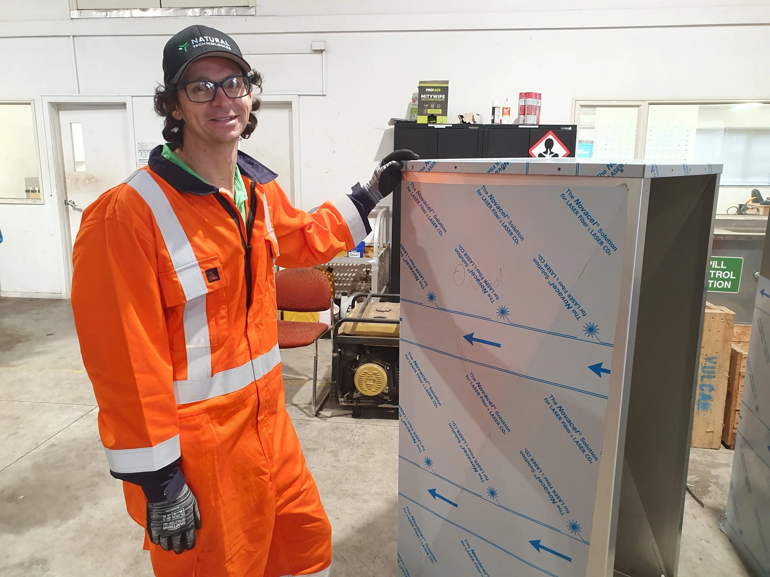 Our Managing Director at work on the production floor