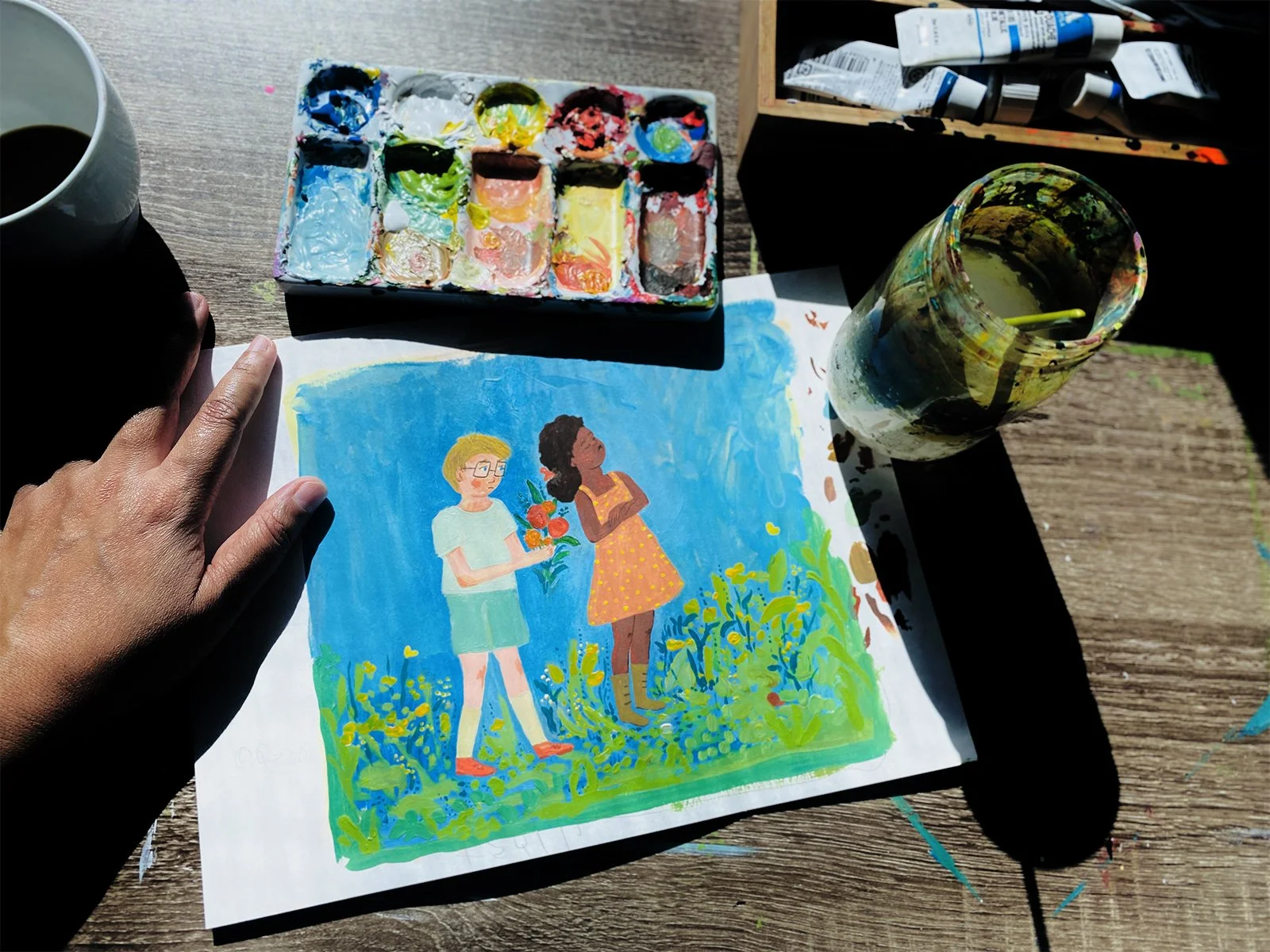 Mending A Broken Heart - Archival Art Print