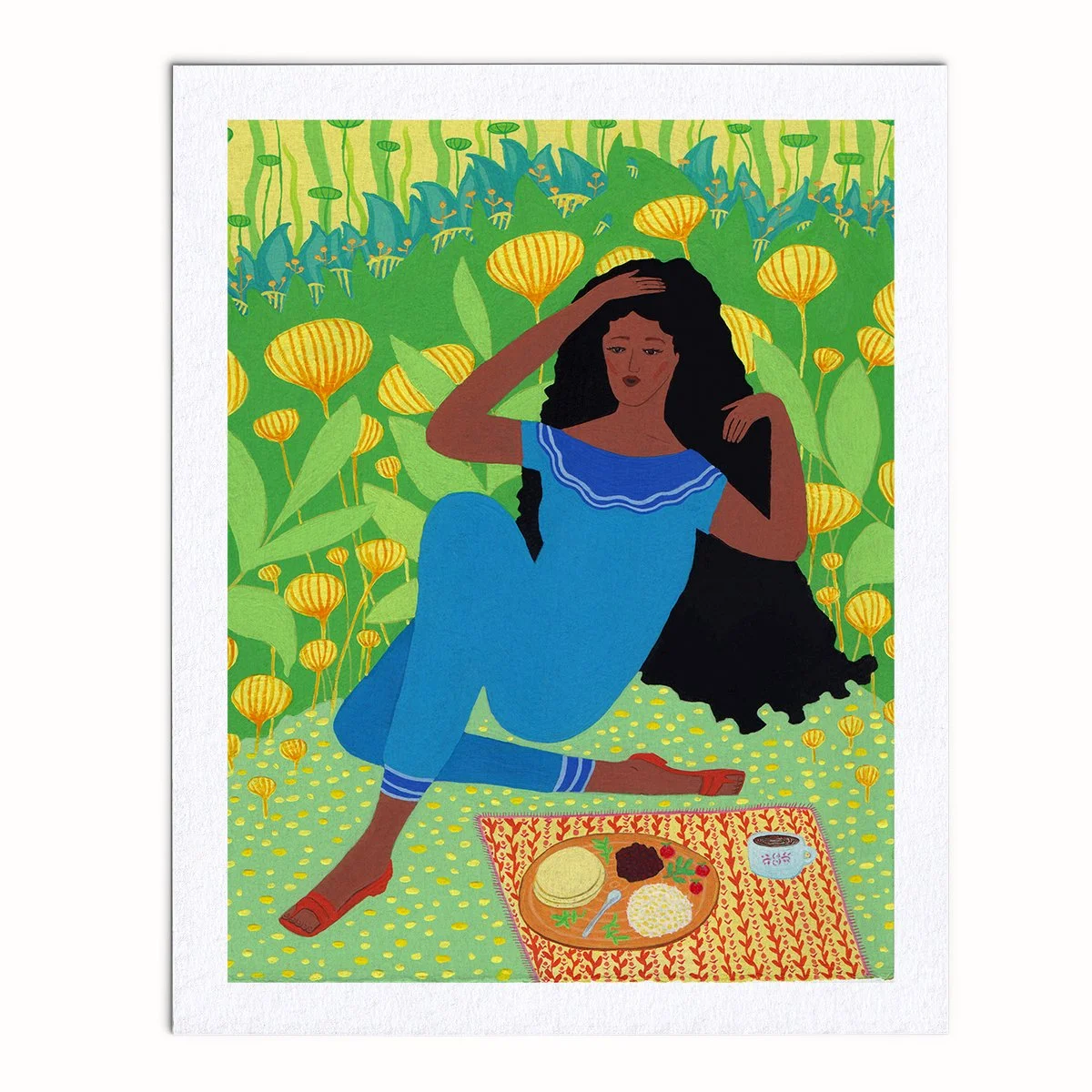 Rosinda's Garden Picnic - Archival Art Print