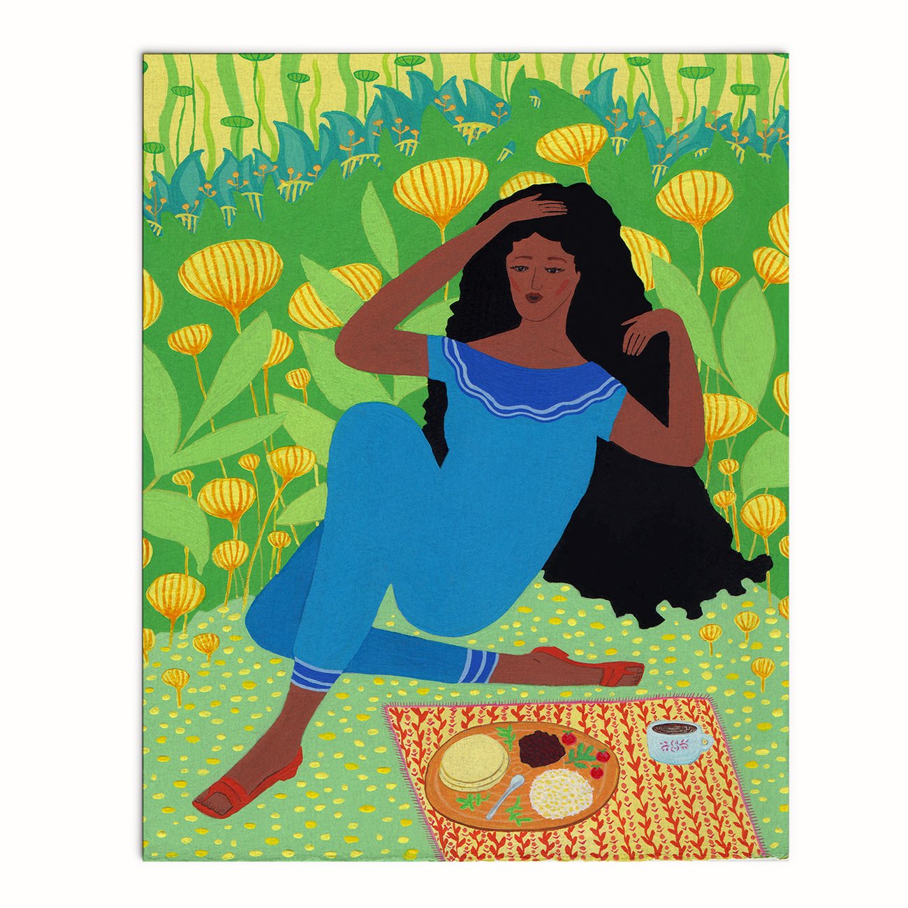Rosinda's Garden Picnic - Archival Art Print