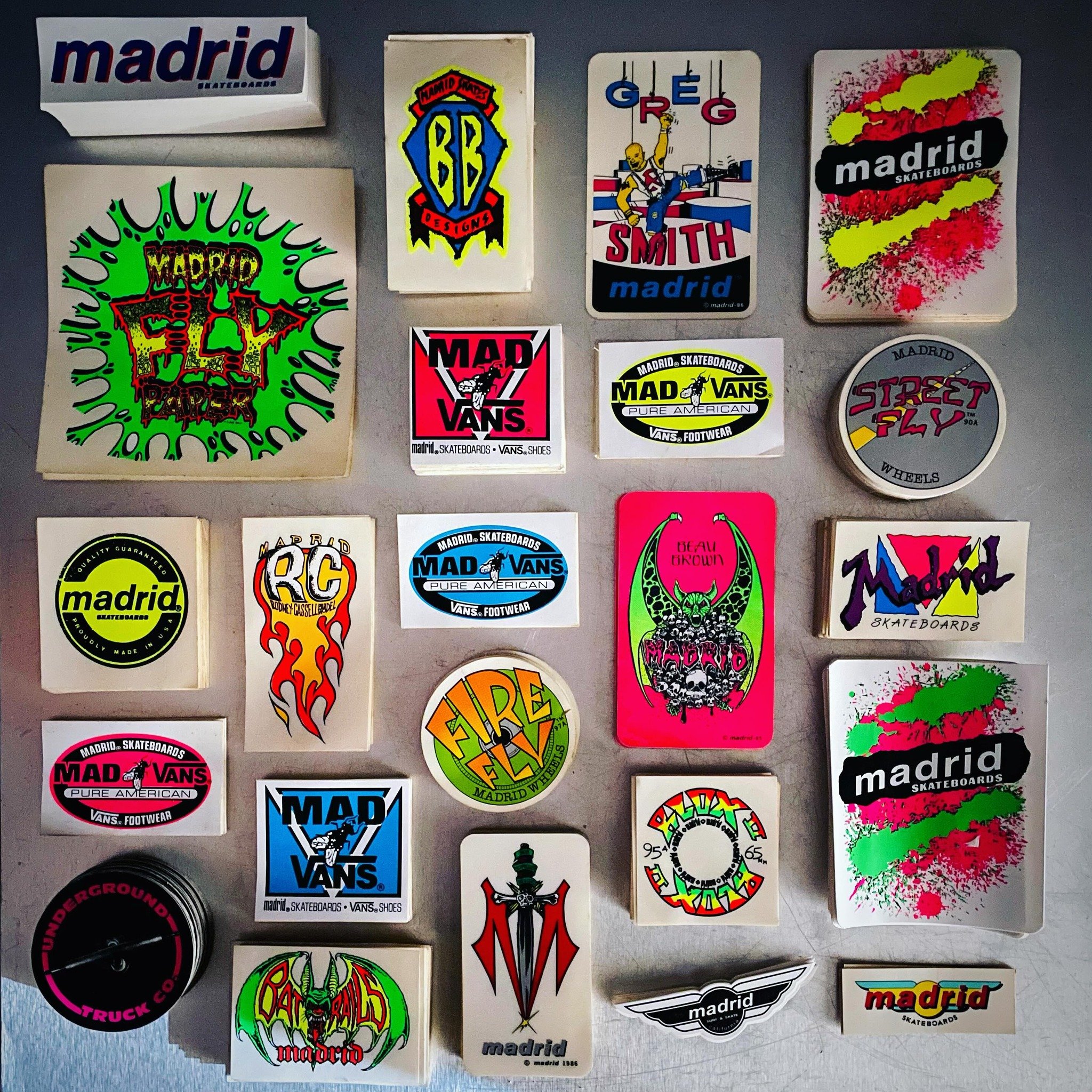 Yesterday while digging through the archives, we uncovered a treasure trove of NOS stickers, dating back 40 years 🤯🤯🤯

These are NOT REPRINTS, but original deadstock from the early 80s... what should we do with them???

TAG a friend who needs to s