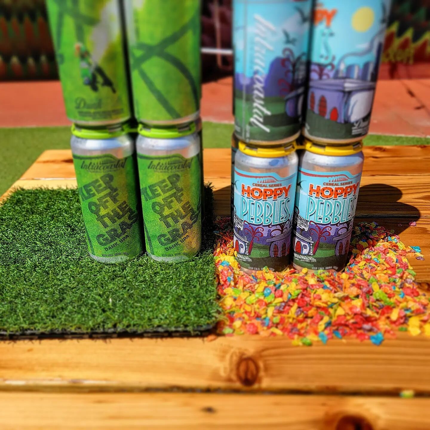 Early can release today! We have two new brews available on tap and in 4-packs to go. &ldquo;Keep off the grass&rdquo; a hazy IIPA made with botanical terpenes to mimic fresh &ldquo;flower&rdquo;. And our throwback beer this month &ldquo;Hoppy Pebble
