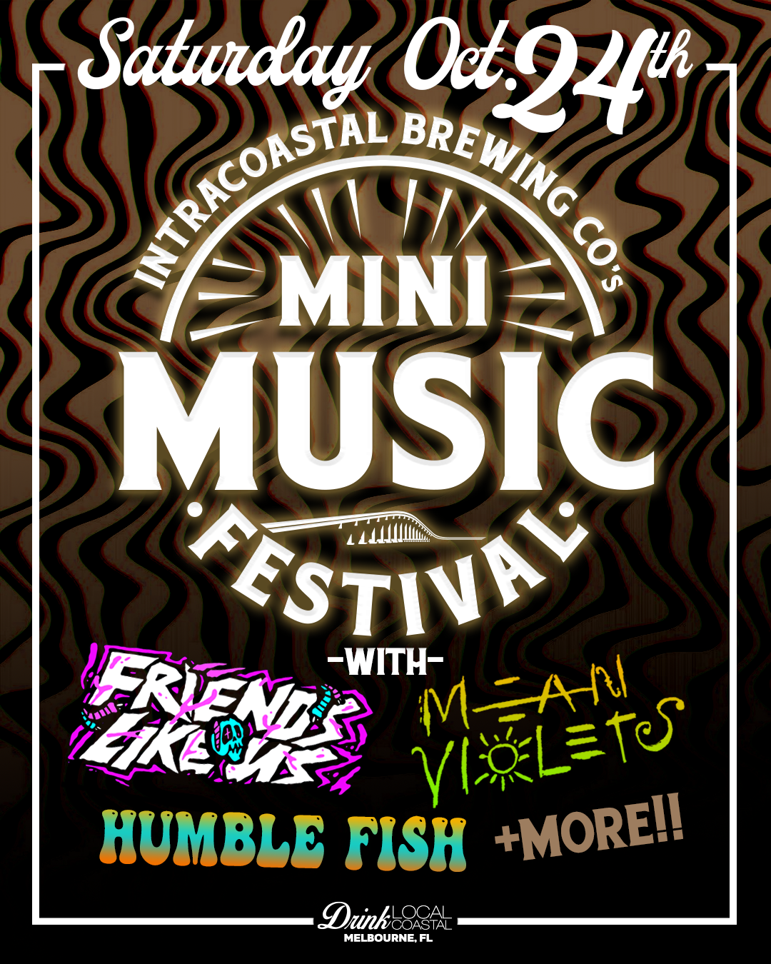 Mini Music Fest at Intracoastal Brewing Co. Saturday October 24th