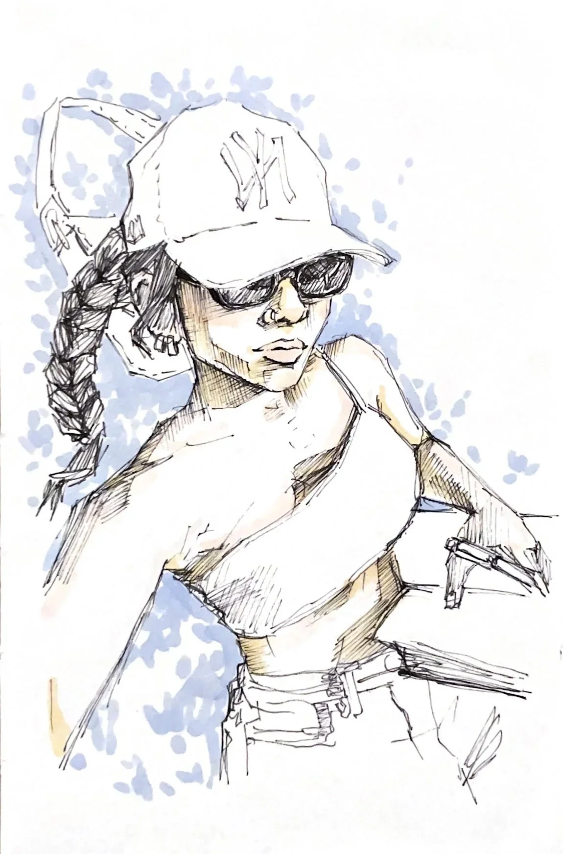 Self Portrait (Ink on Paper 2023)