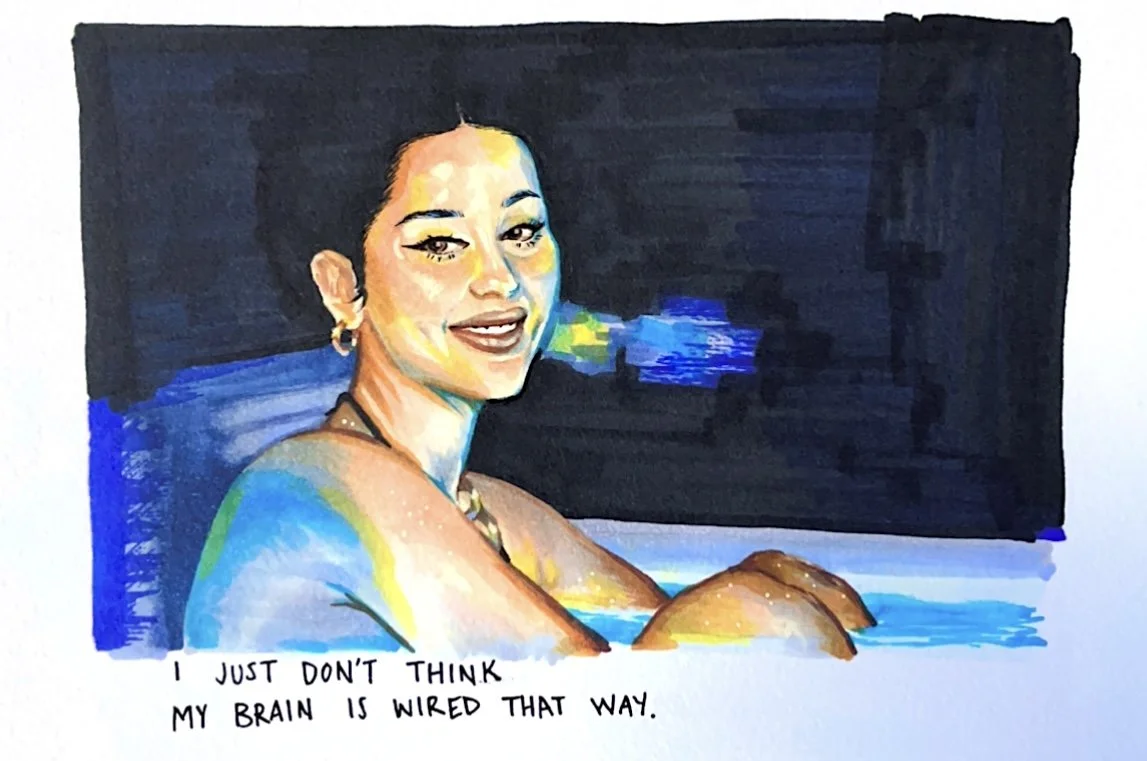 “Euphoria” Scene Stills (Alcohol Marker on Paper)