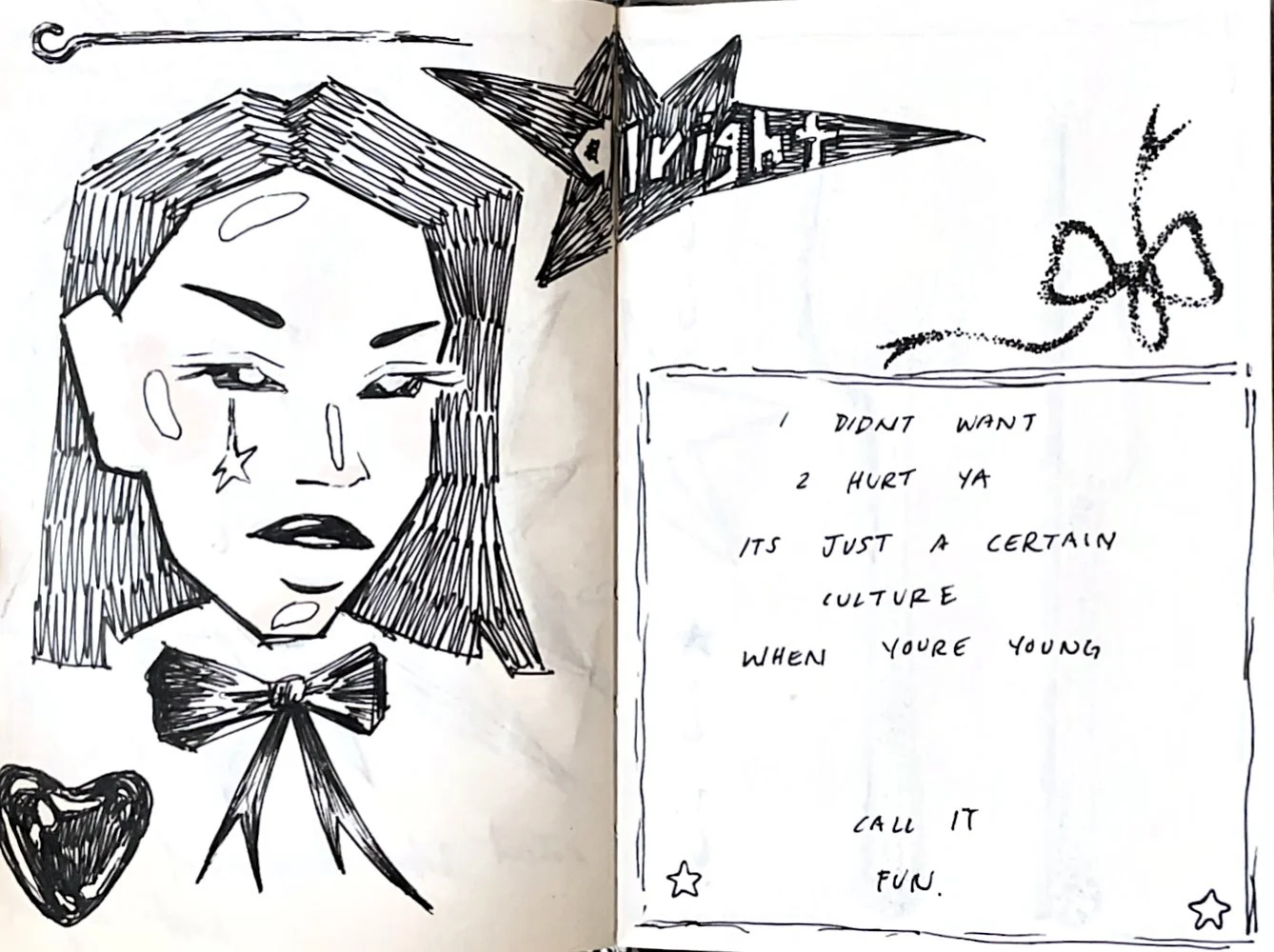Sketchbook Lyric Spread