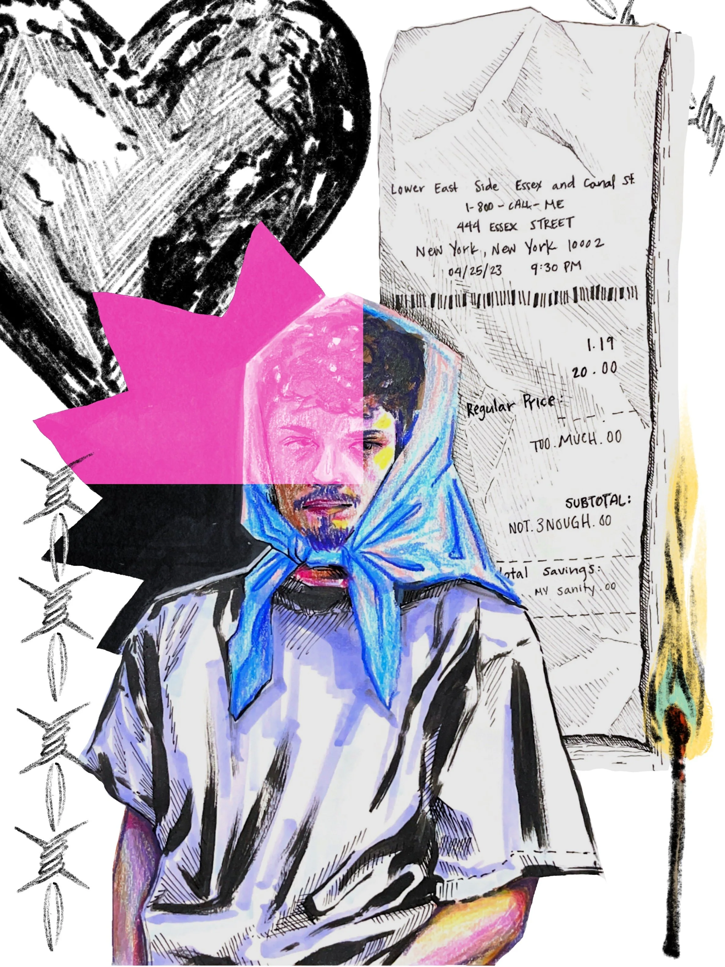 Multi-Media Portrait Illustration (2023)