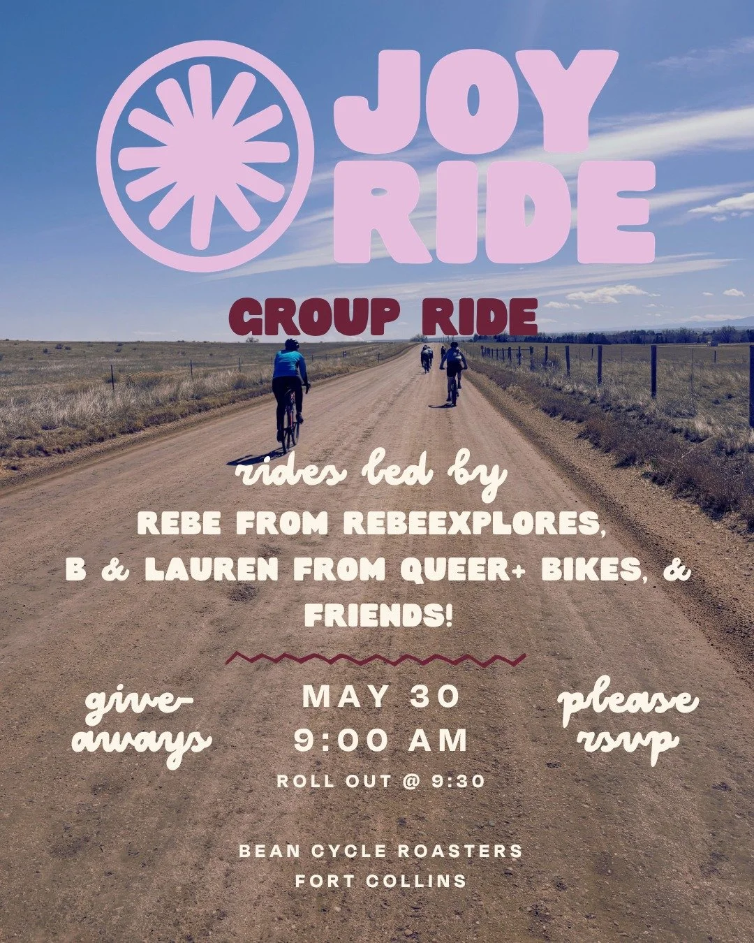 We had so much fun with you all in April, it's time for another group ride!

RSVP through link in bio and join us at Bean Cycle Roasters' @beancycleroasters back patio at 9:00am to socialize, be ready for ride announcements and giveaways at 9:15am wi