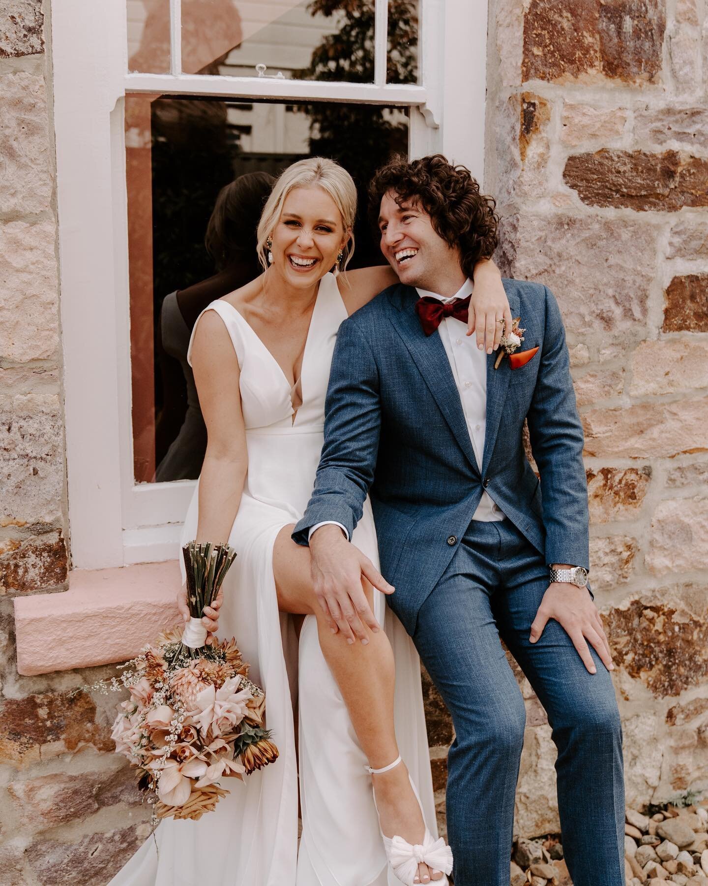 Amy &amp; Ben before their ceremony last year. Everything about this day was just so beautiful, to look at sure yes totally but mostly all the words and tears and community and friends and loooooove. I can&rsquo;t wait to share more when I&rsquo;ve m