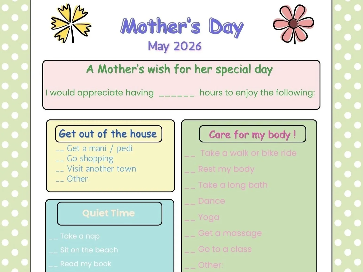 An Invitation for Mom 