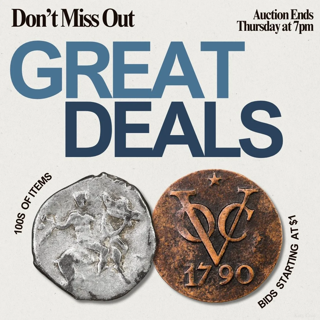 Don&rsquo;t miss out on our wholesale estate auction ending tomorrow! Find deals on gold, silver, and an array of rare coinage! Bid Now! 
#Auction #EstateSale #deals